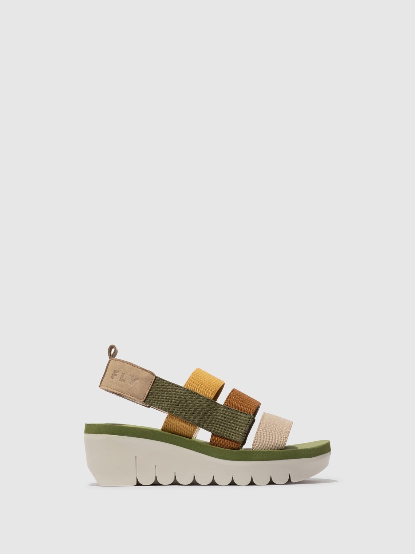 Fly London Sandalias Sandals Yyere847 Green Mult Verde Mult_shot1
