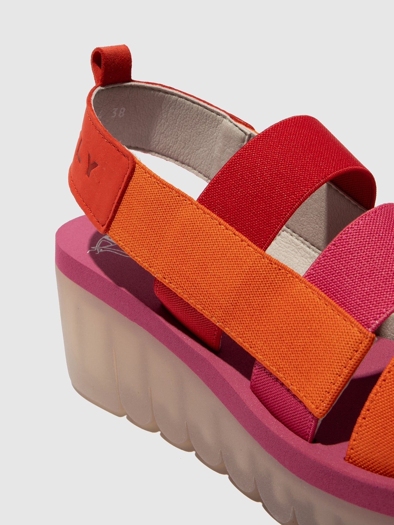 Fly London Sandalias Sandals Yyere847 Red Multi Vermelho Multicolor_shot3