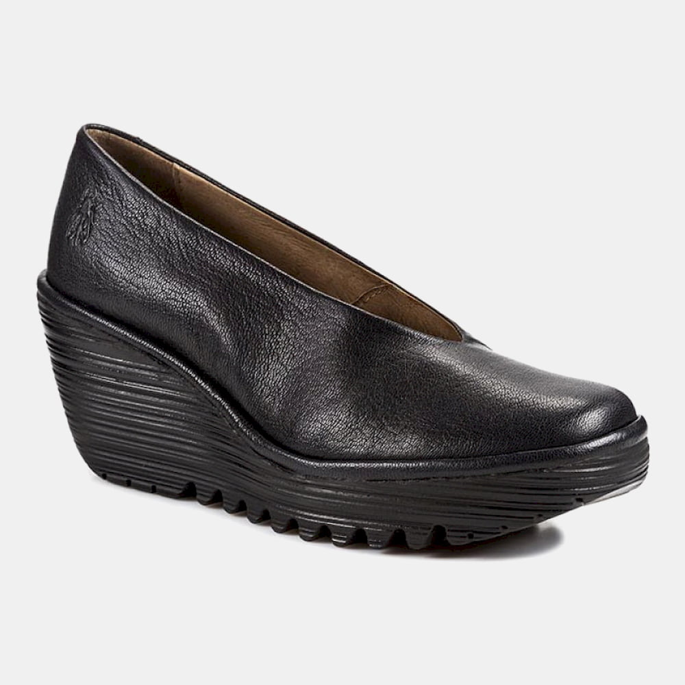Fly London Sapatos Shoes Yaz Black Preto Shot2