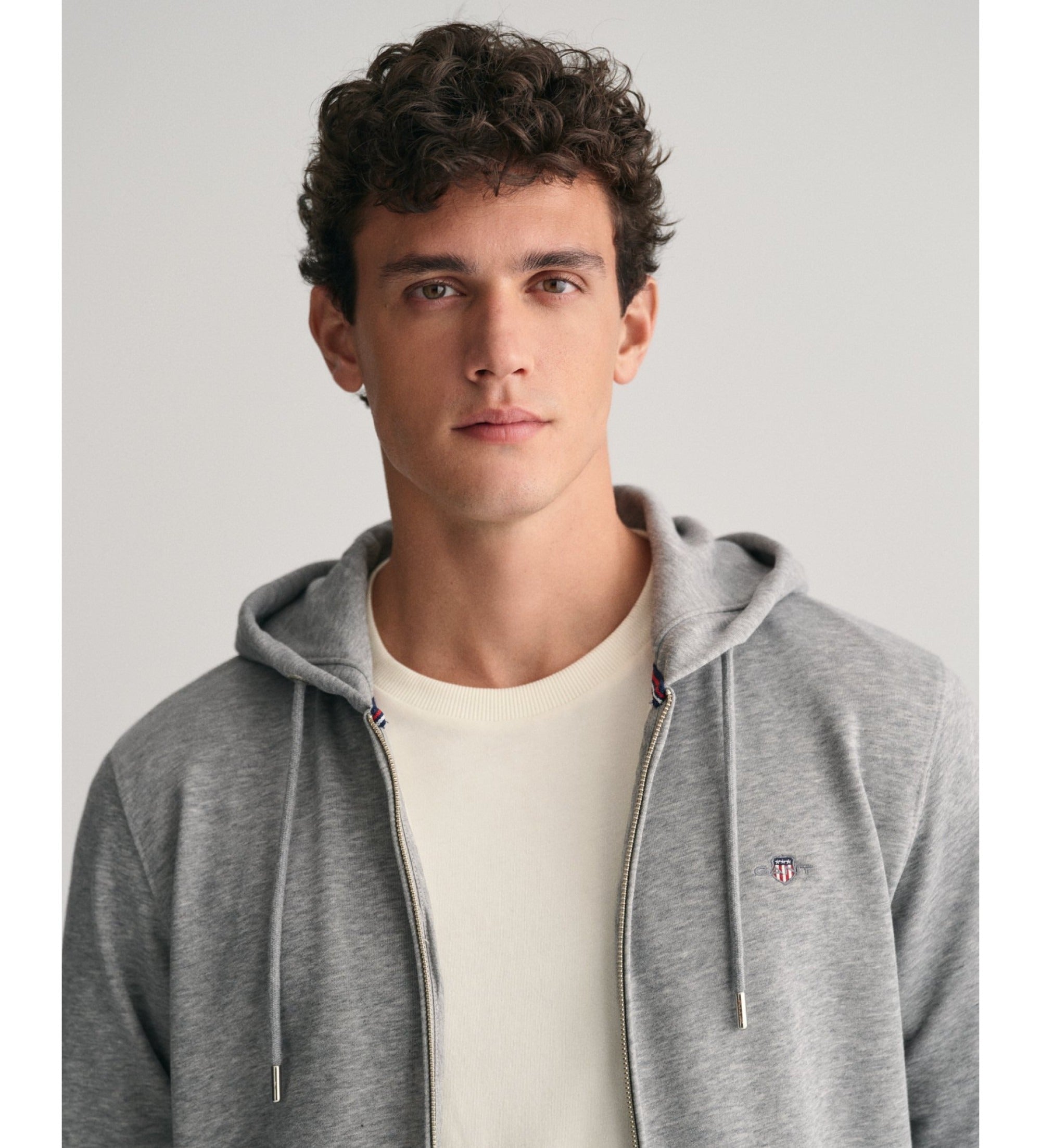 Gant Camisola Hoodie 2007059 Grey Cinza_shot2