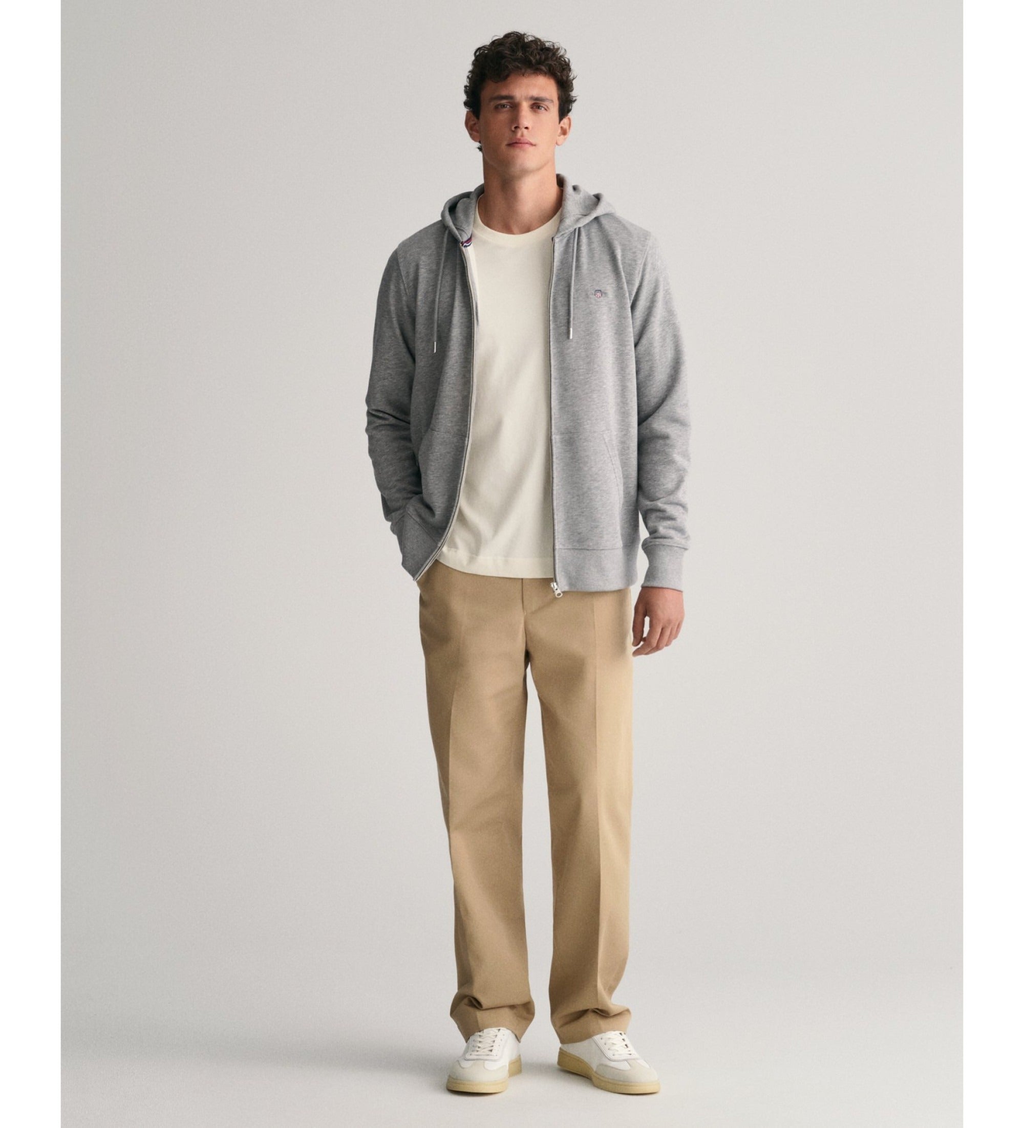 Gant Camisola Hoodie 2007059 Grey Cinza_shot4