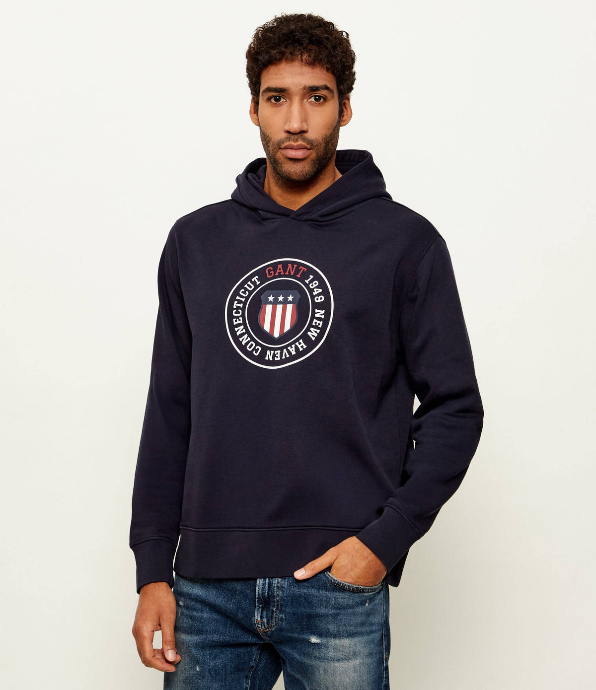 Gant Camisola Hoodie 2067100 Navy Navy_shot1