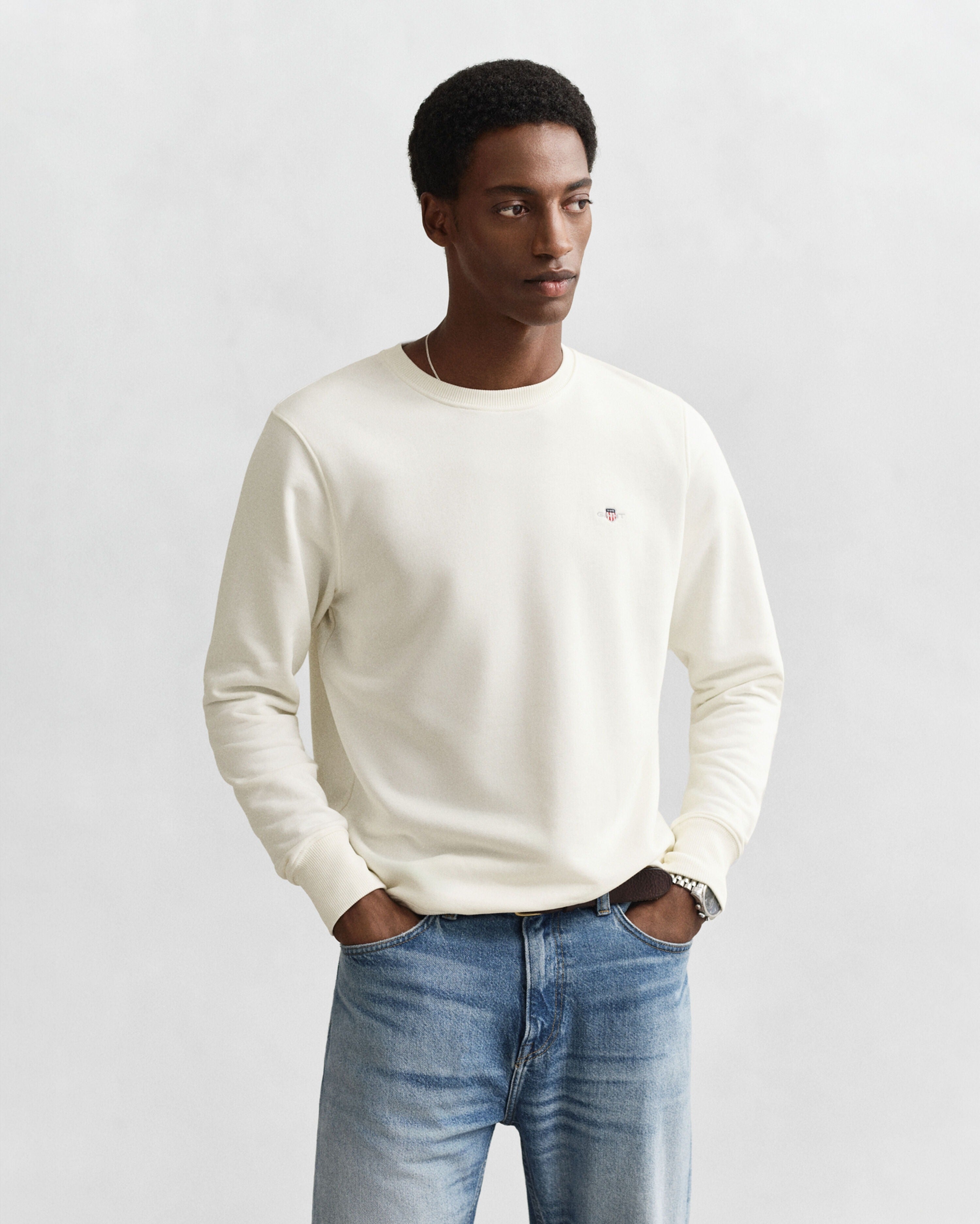 Gant Camisola Sweat 2006065 White Branco_shot1