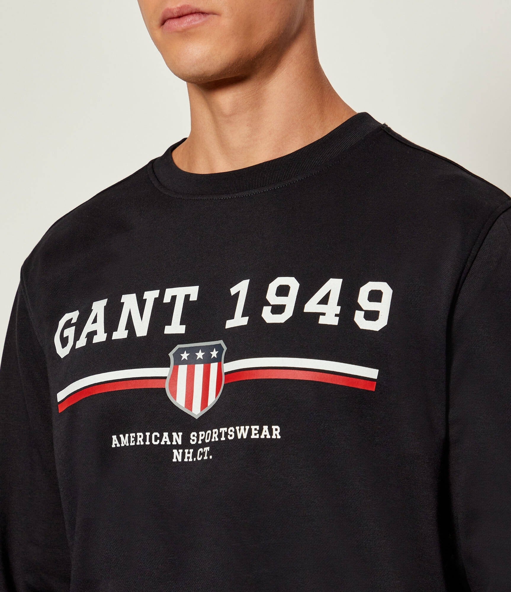 Gant Camisola Sweat 2067043 Black Preto_shot4