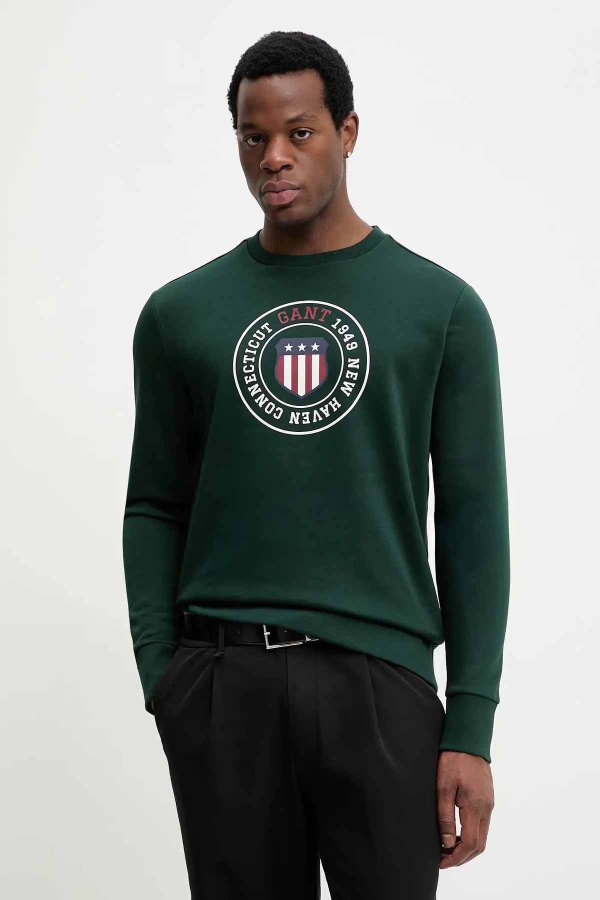 Gant Camisola Sweat 2067098 Green Verde_shot3