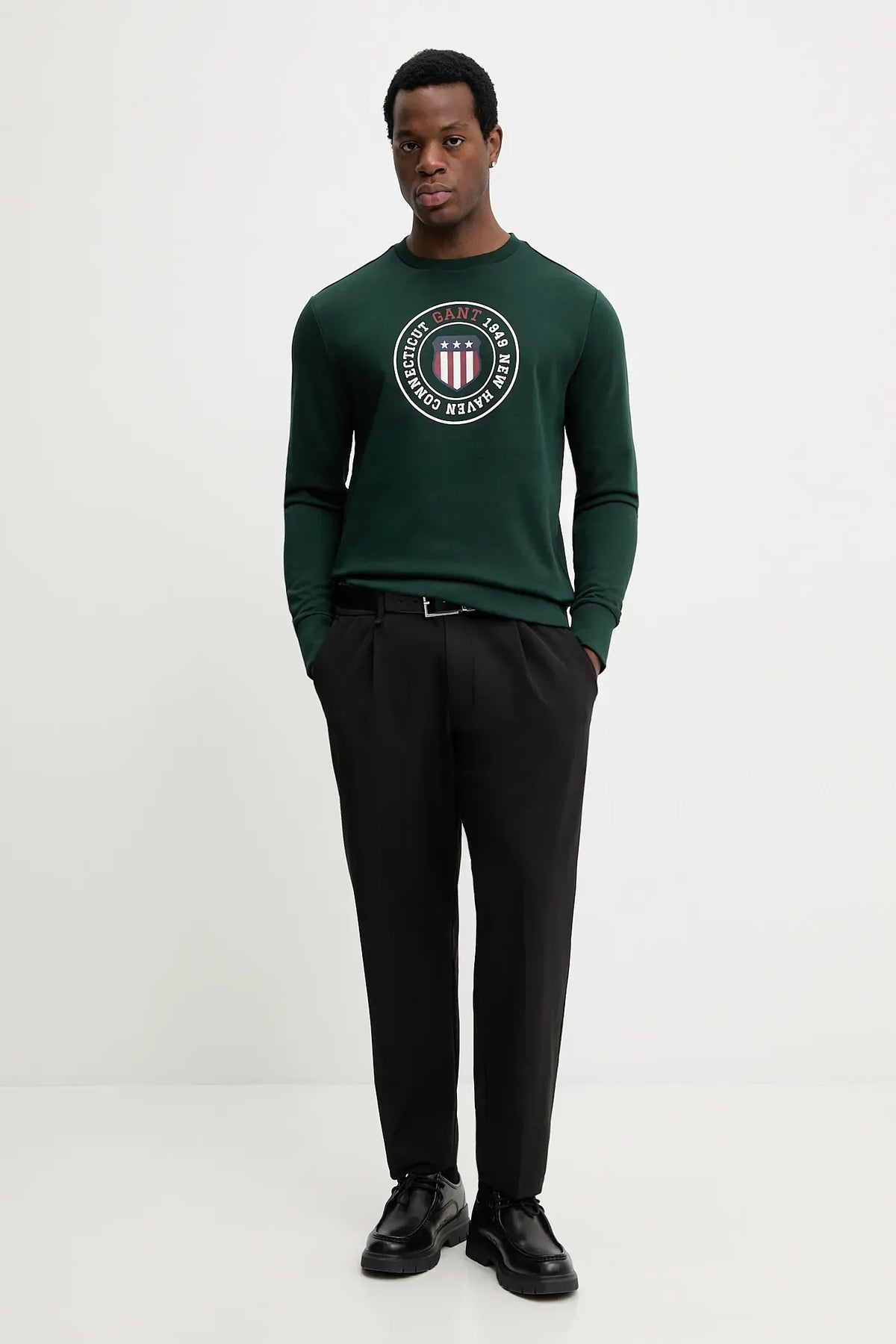 Gant Camisola Sweat 2067098 Green Verde_shot4