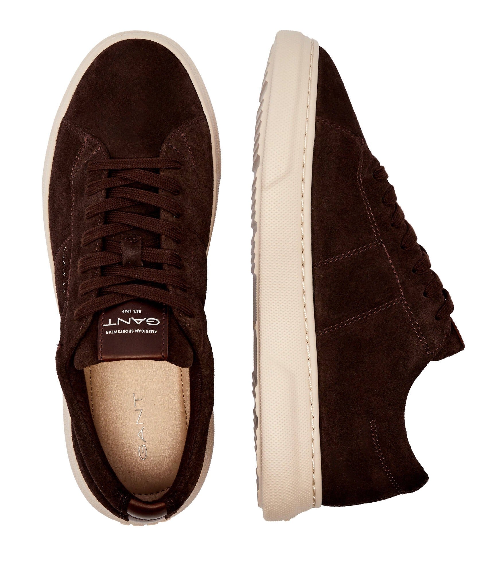 Gant Sapatilhas Sneakers Shoes Joree Suede Dk.brown Castanho Escuro_shot3