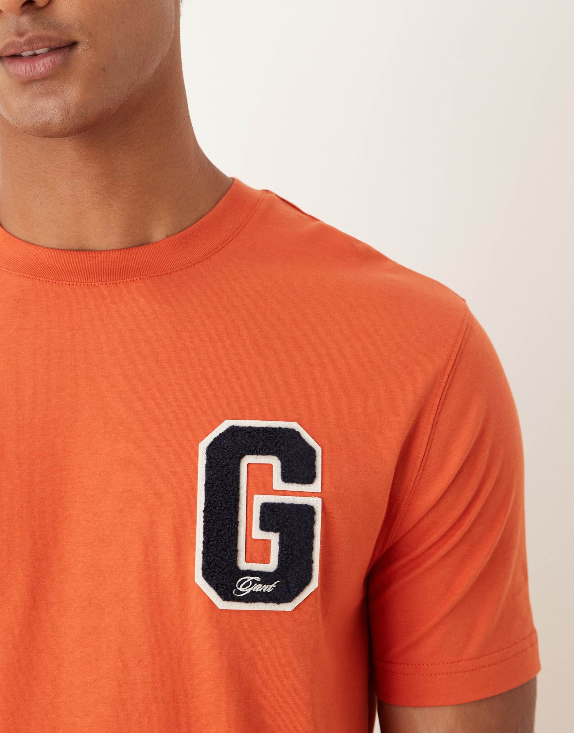 Gant T Shirt 2003354 Orange Laranja_shot1