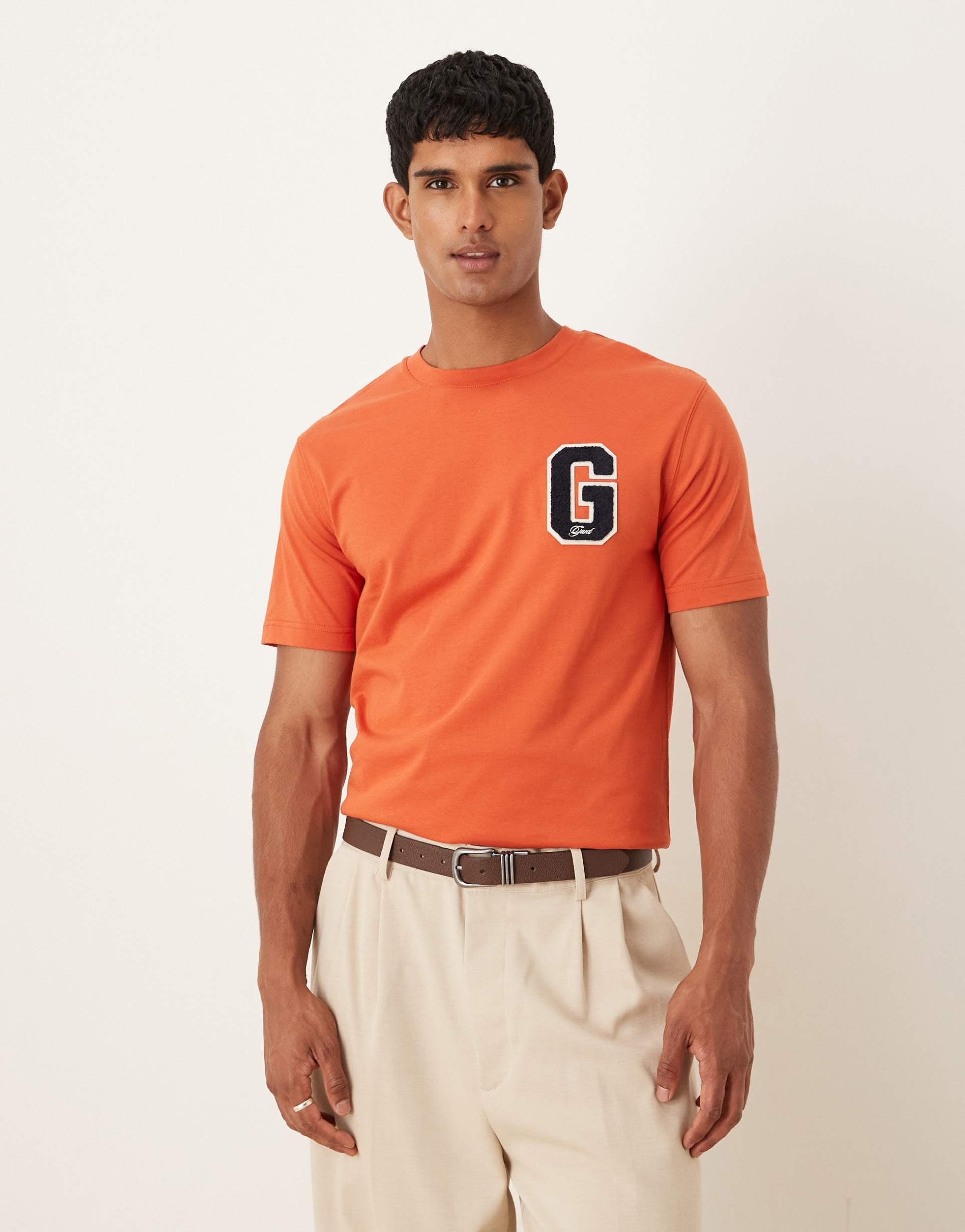 Gant T Shirt 2003354 Orange Laranja_shot2