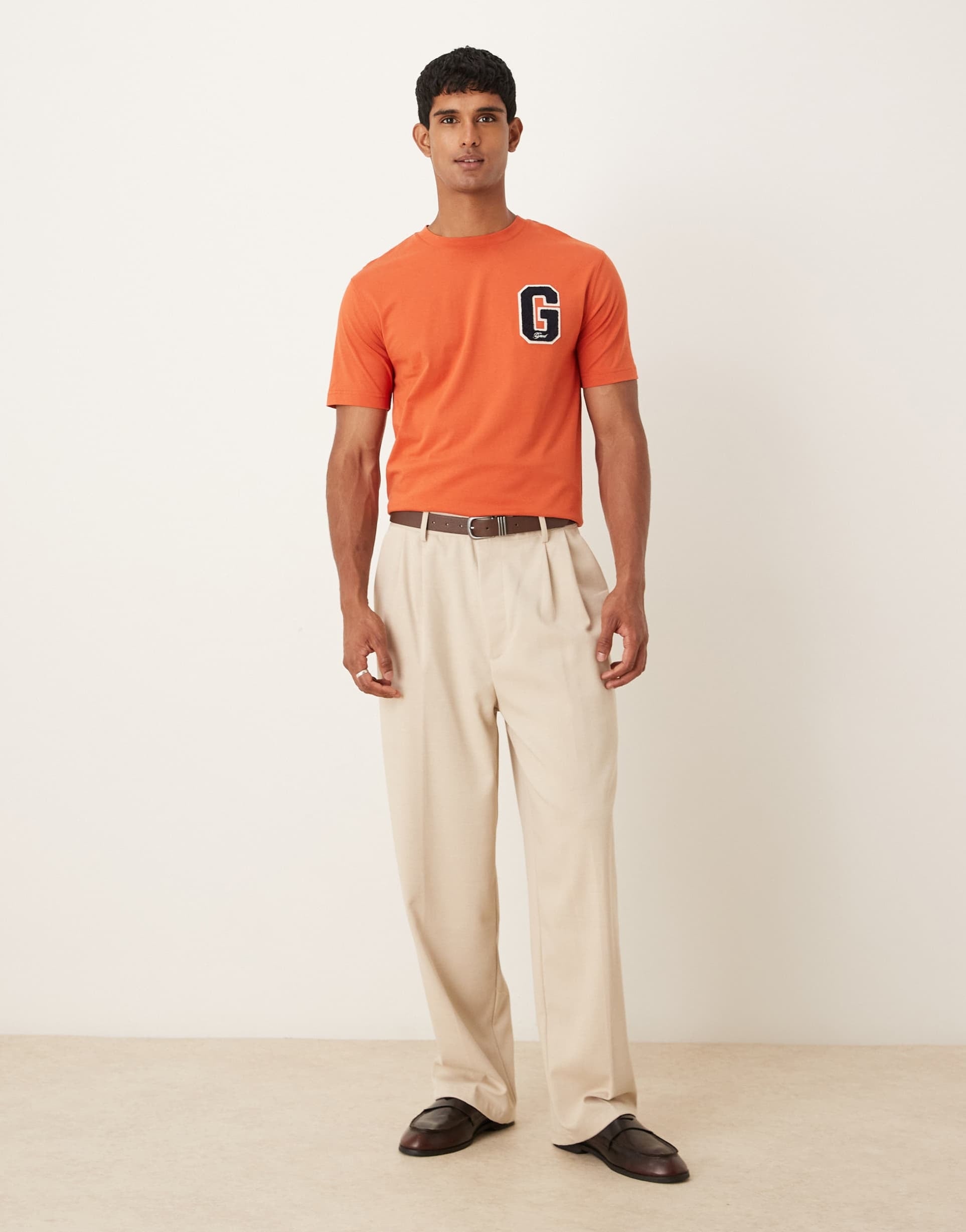 Gant T Shirt 2003354 Orange Laranja_shot3