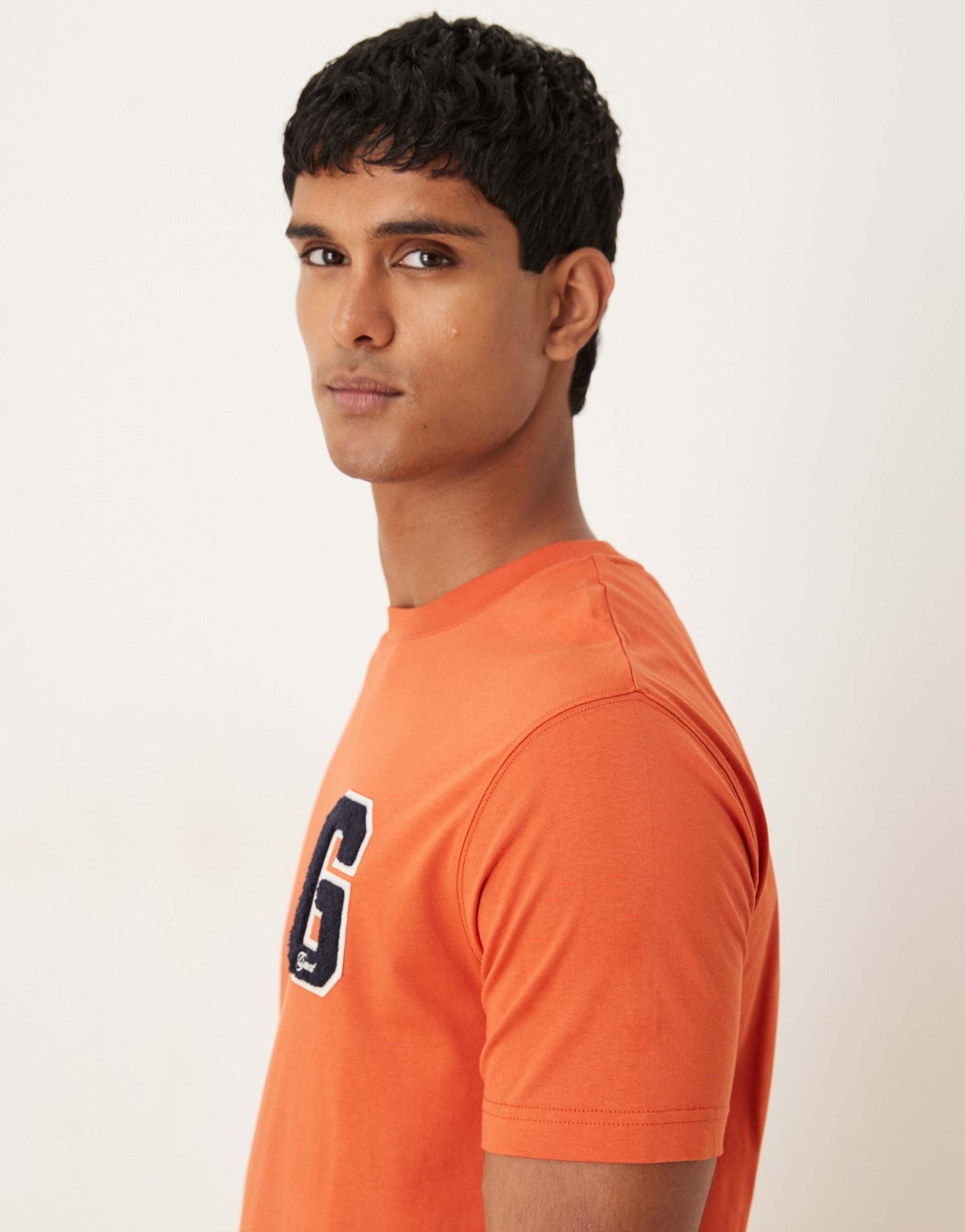 Gant T Shirt 2003354 Orange Laranja_shot5