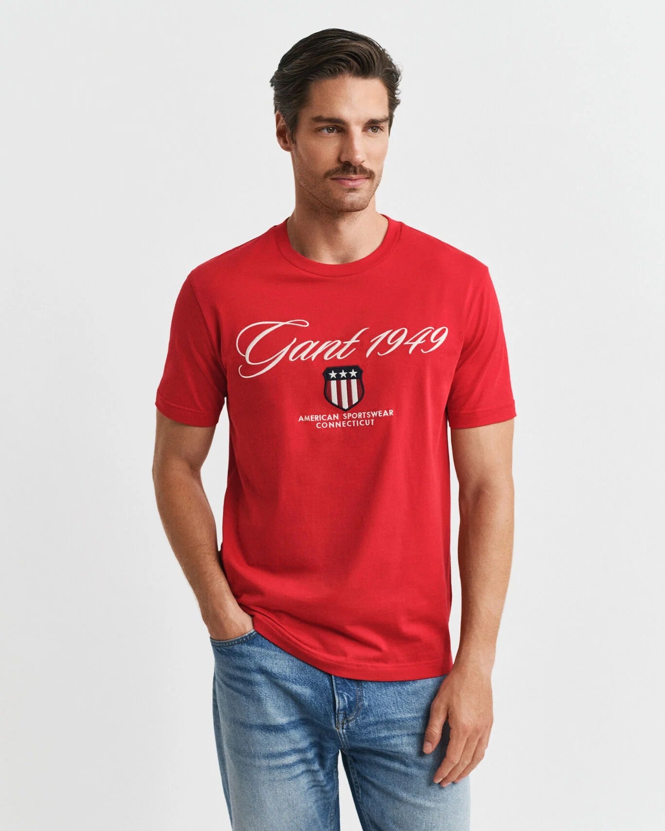 Gant T Shirt 2003370 Red Vermelho_shot1