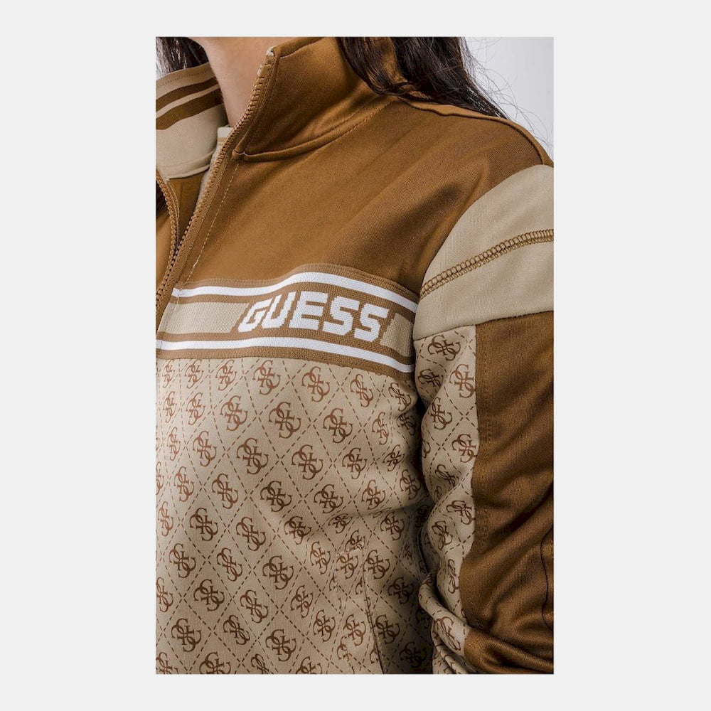 Guess Blusao Jackets V2bq11fl04q Beige Whit Beige Branco Shot4
