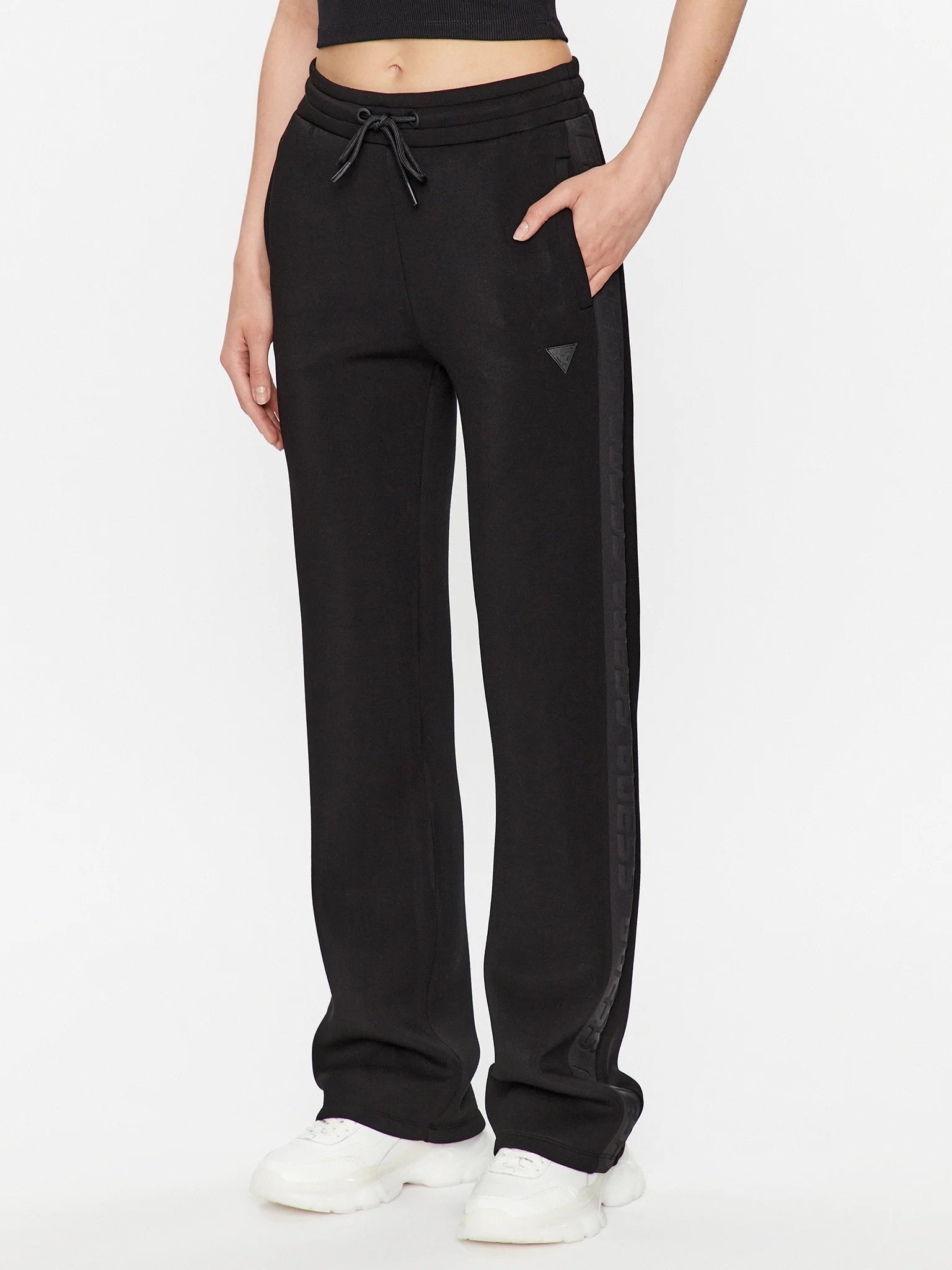 Guess Calcas Training Pants V3rb21 K7uw2 Black Preto_shot3