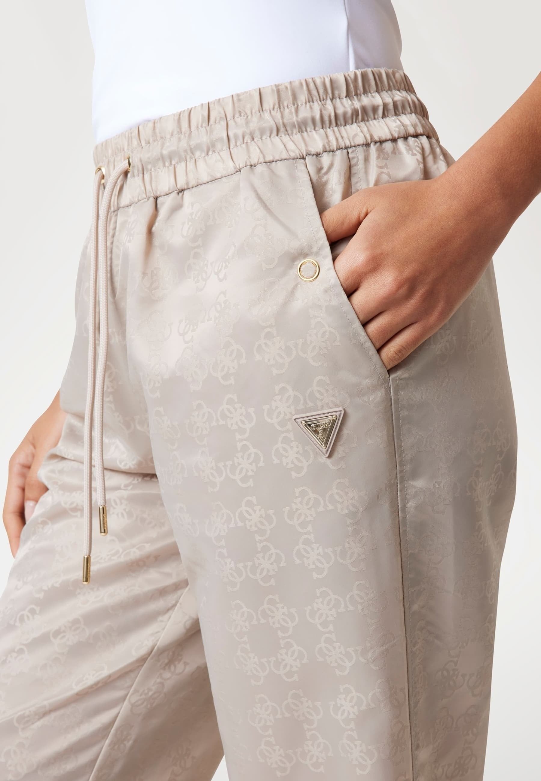 Guess Calcas Training Pants V5yb14 Whfu0 Taupe Taupe_shot3