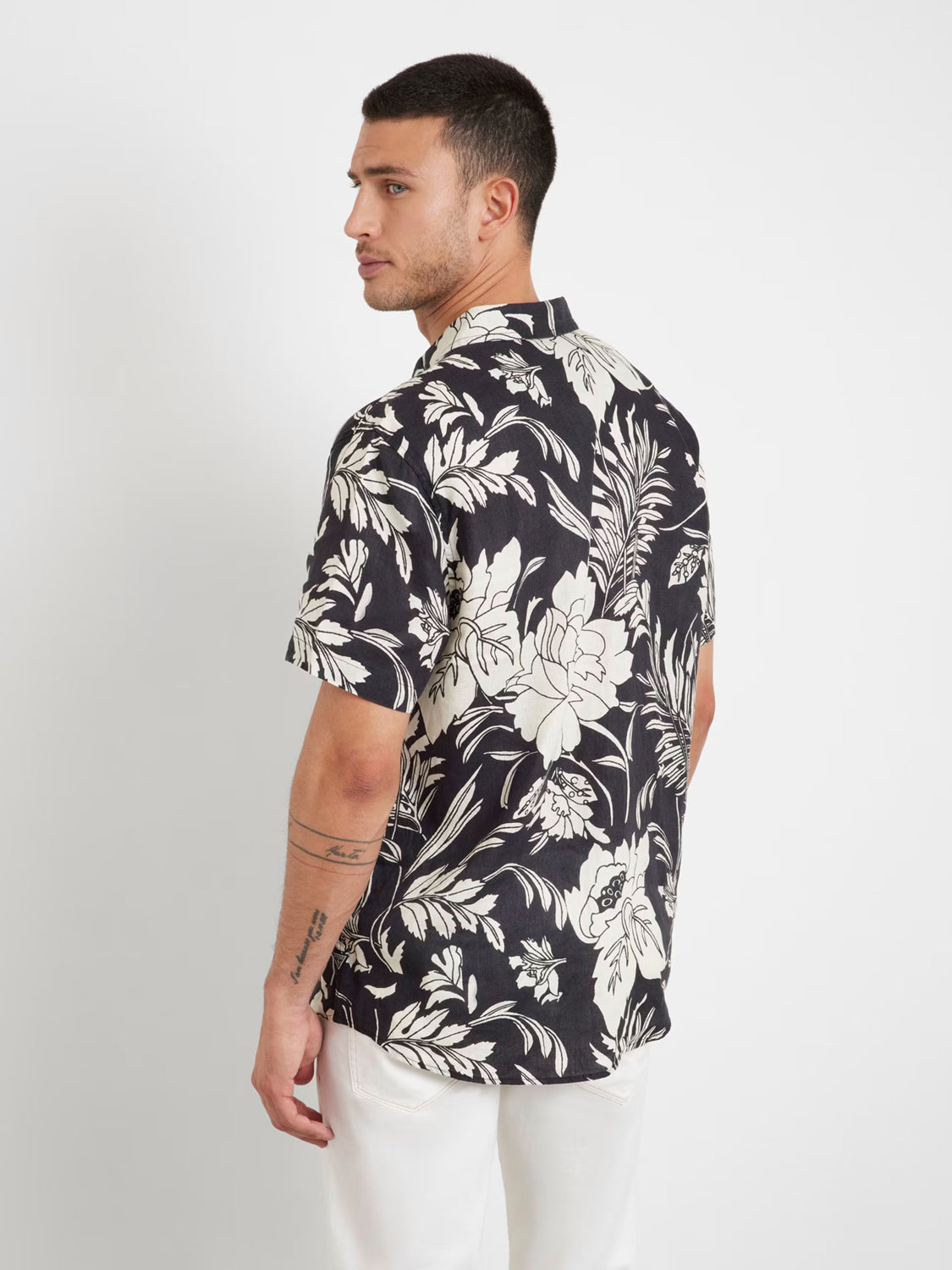 Guess Camisa Shirt M4gh70 Werx0 Blk Multi Preto Multicolor_shot2