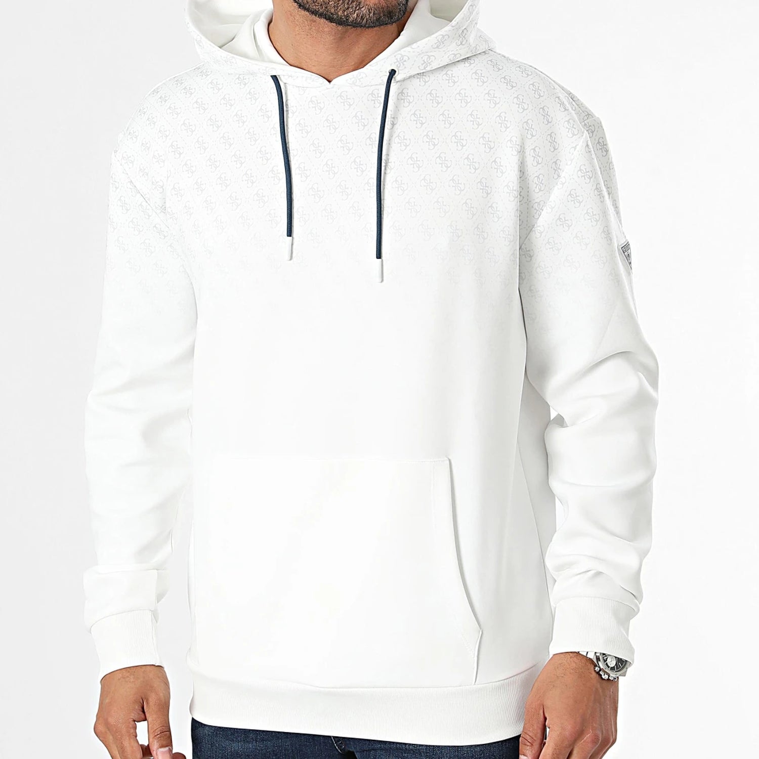 Guess Camisola Hoodie Z4gq14 Kc552 White Branco_shot1