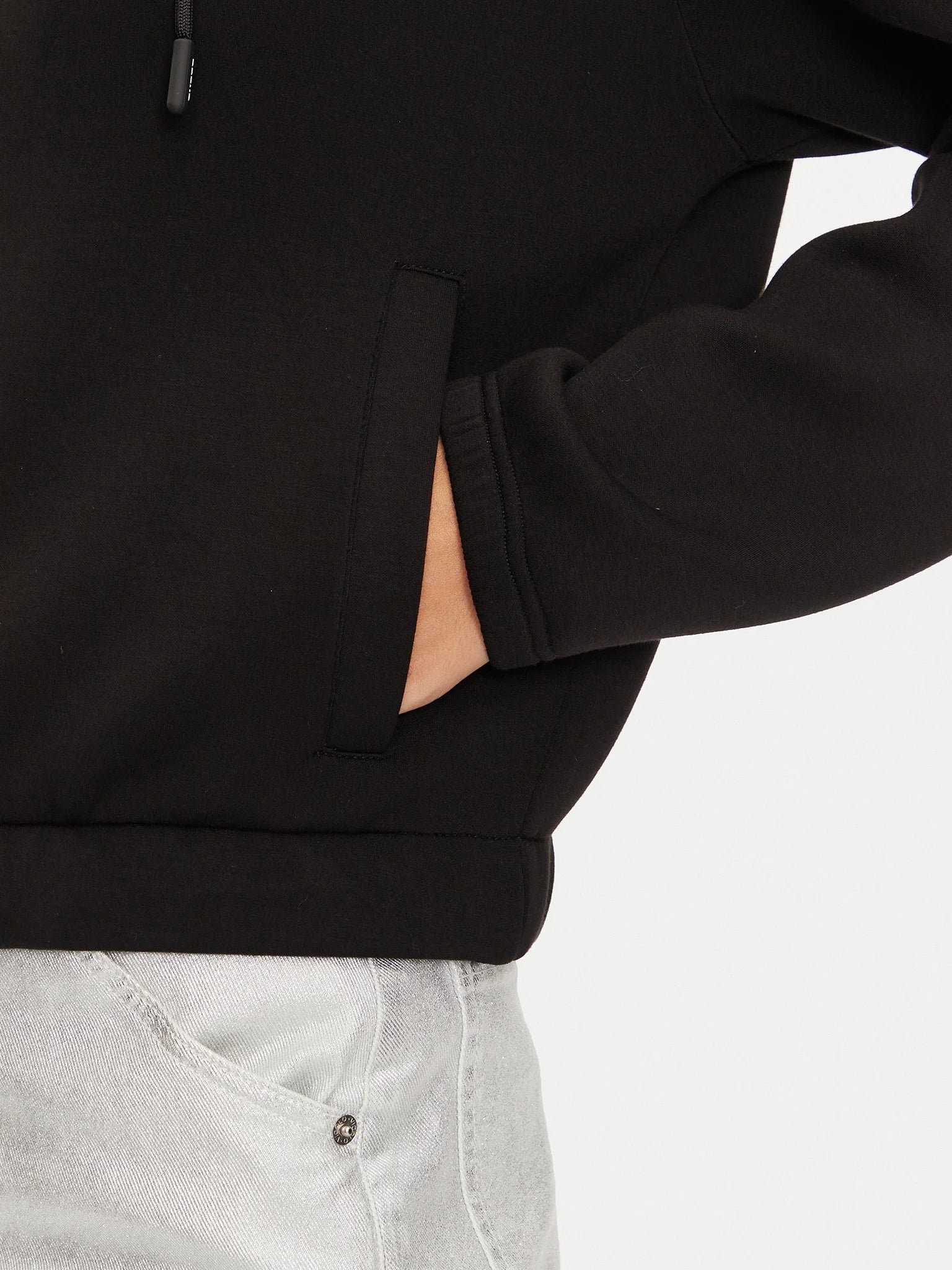 Guess Casaco Training Sweat Training V4bq14 K7uw2 Black Preto_shot4