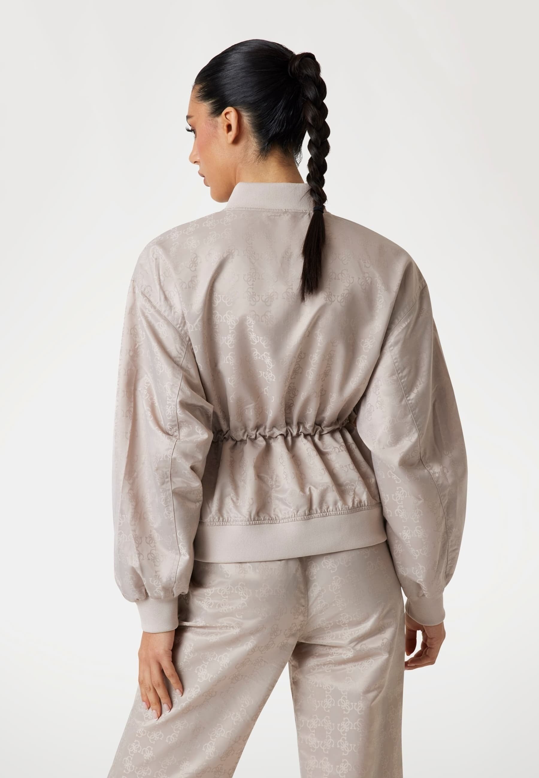 Guess Casaco Training Sweat Training V5yl11 Whfu0 Taupe Taupe_shot2