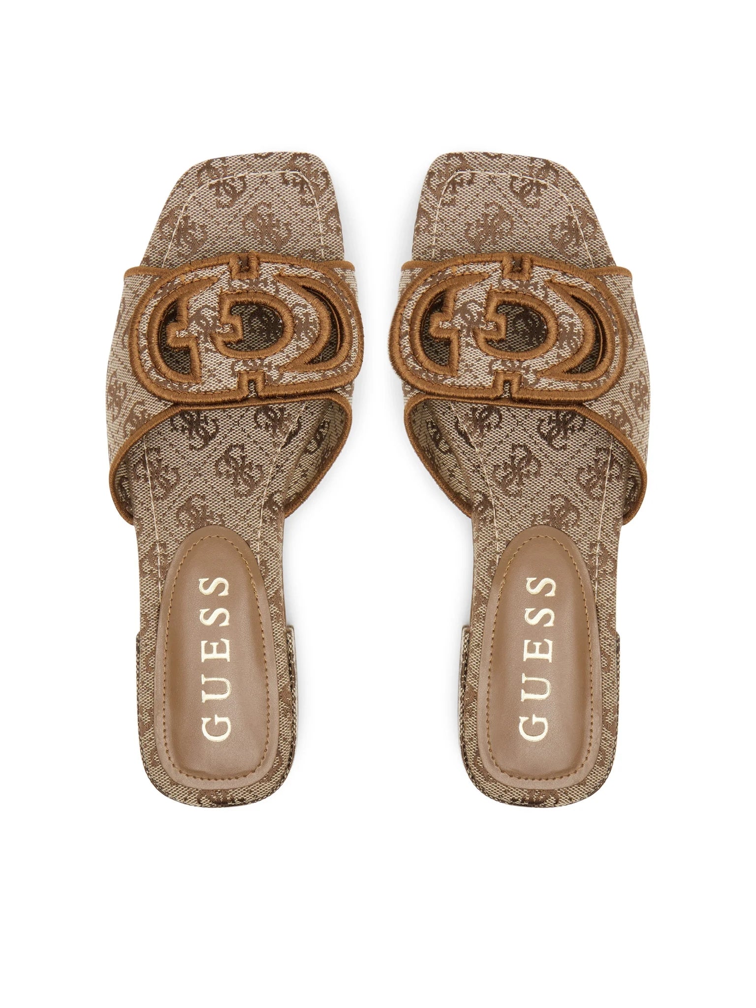 Guess Chinelos Slippers Fljtse Beige Brwn Beige Castanho_shot4
