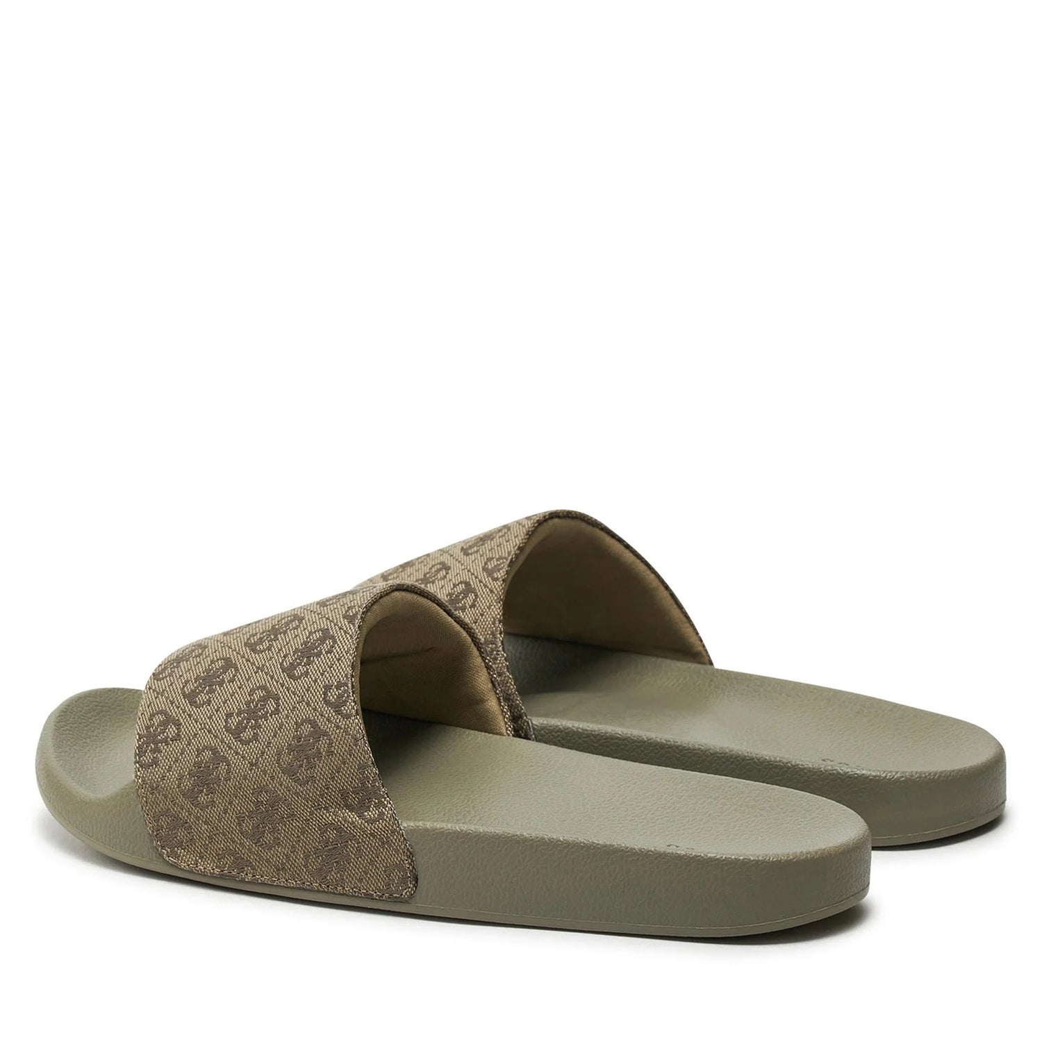 Guess Chinelos Slippers Fmgtoj Green.logo Verde Logo_shot2