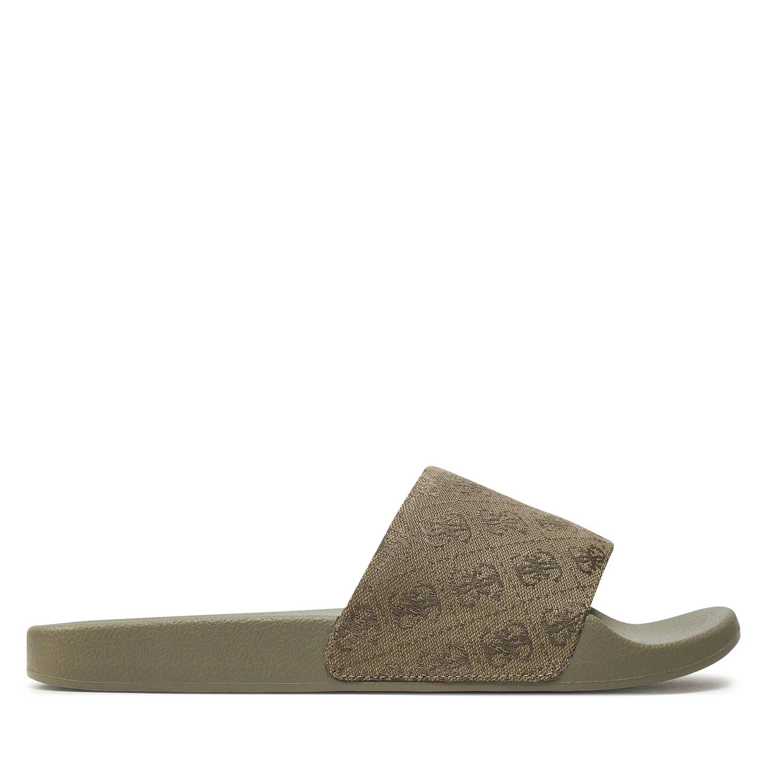 Guess Chinelos Slippers Fmgtoj Green.logo Verde Logo_shot4