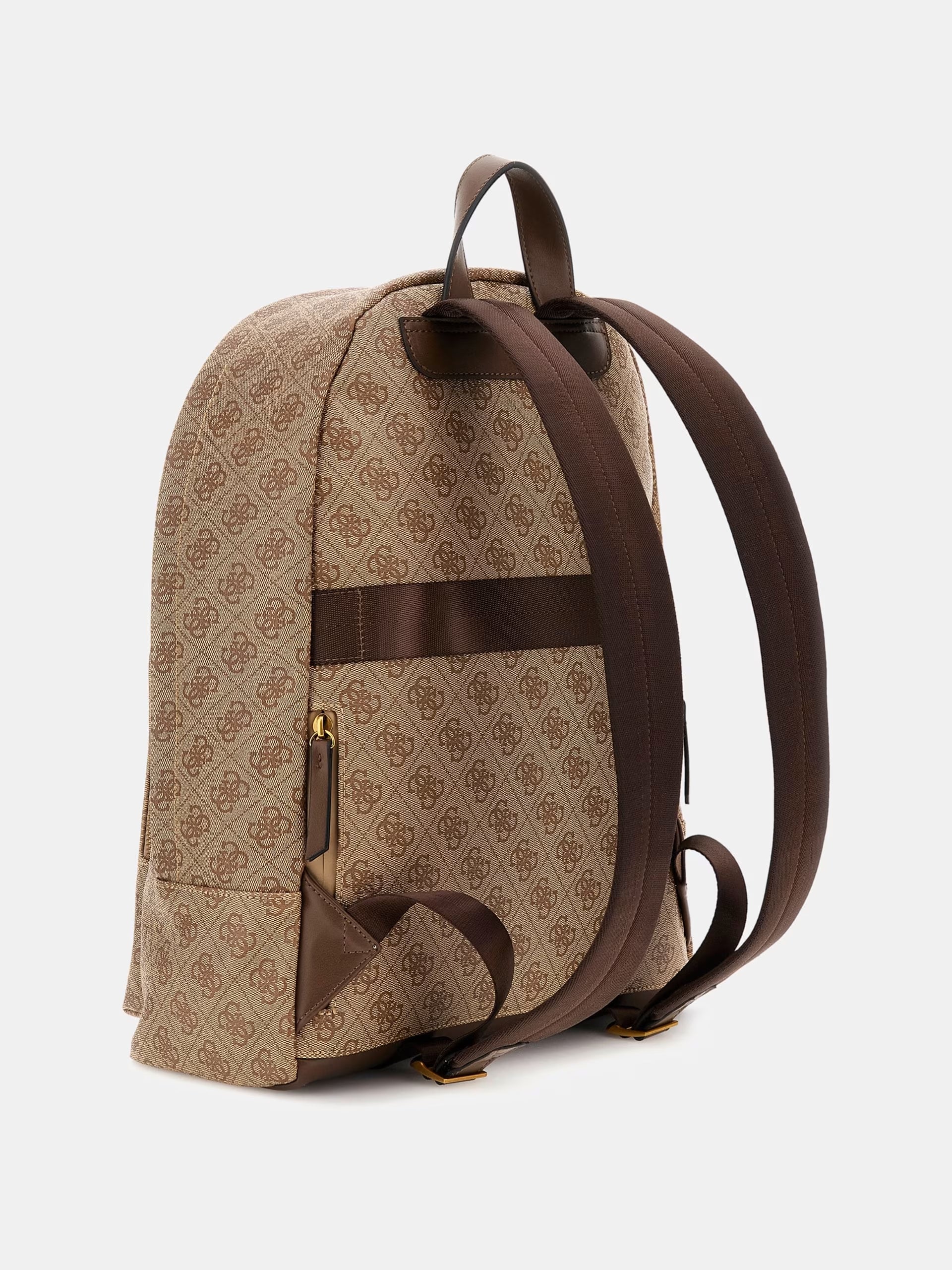Mochila Guess Beige Logo Jacquard