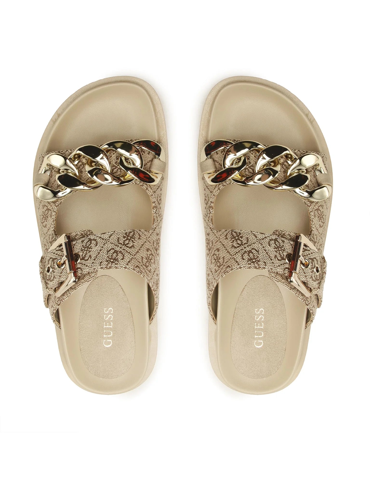 Guess Sandalias Sandals Fl6ft2 Beige Brwn Beige Castanho_shot4