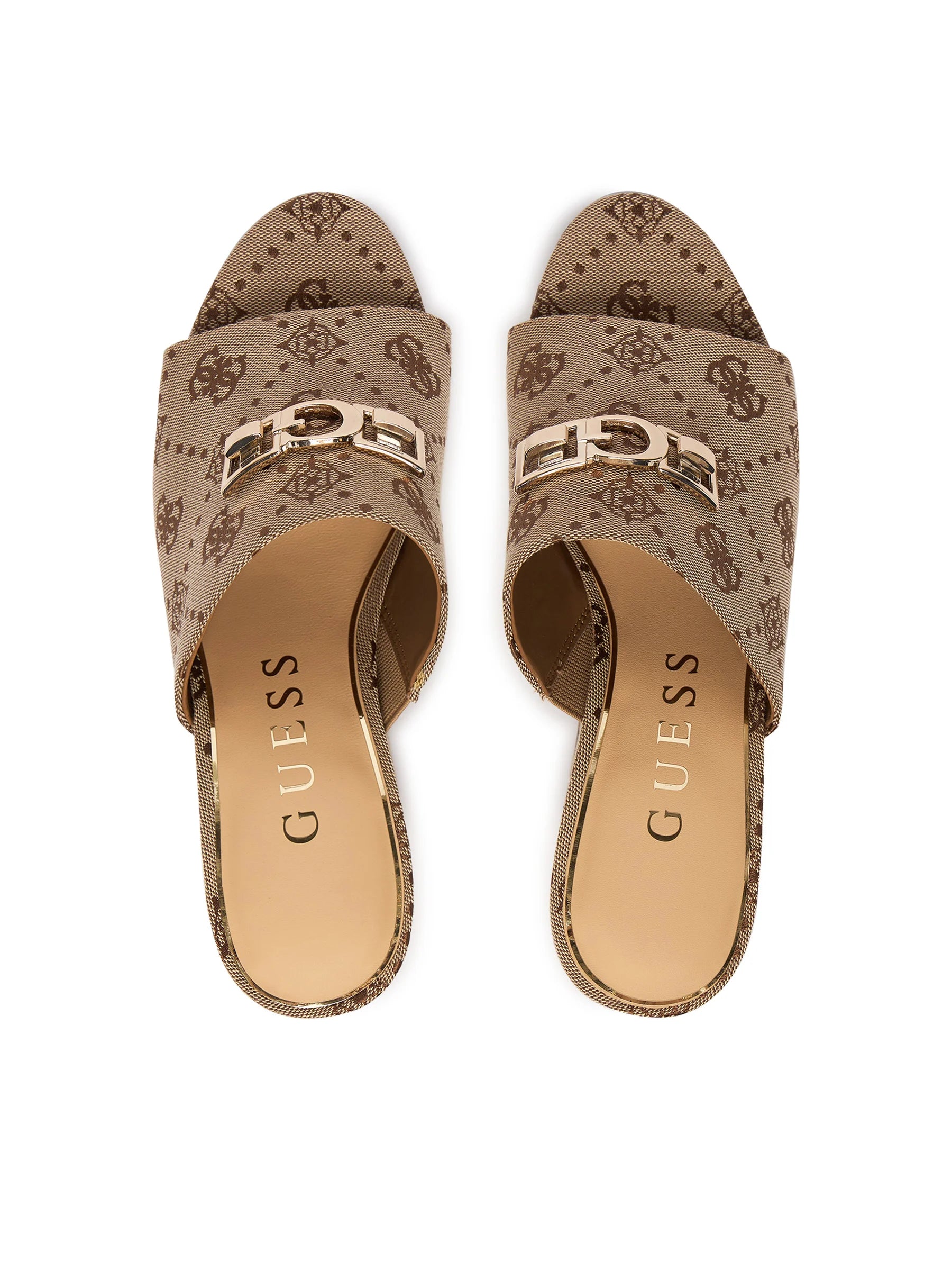 Guess Sandalias Sandals Fljevz Beige.logo Beige_shot4