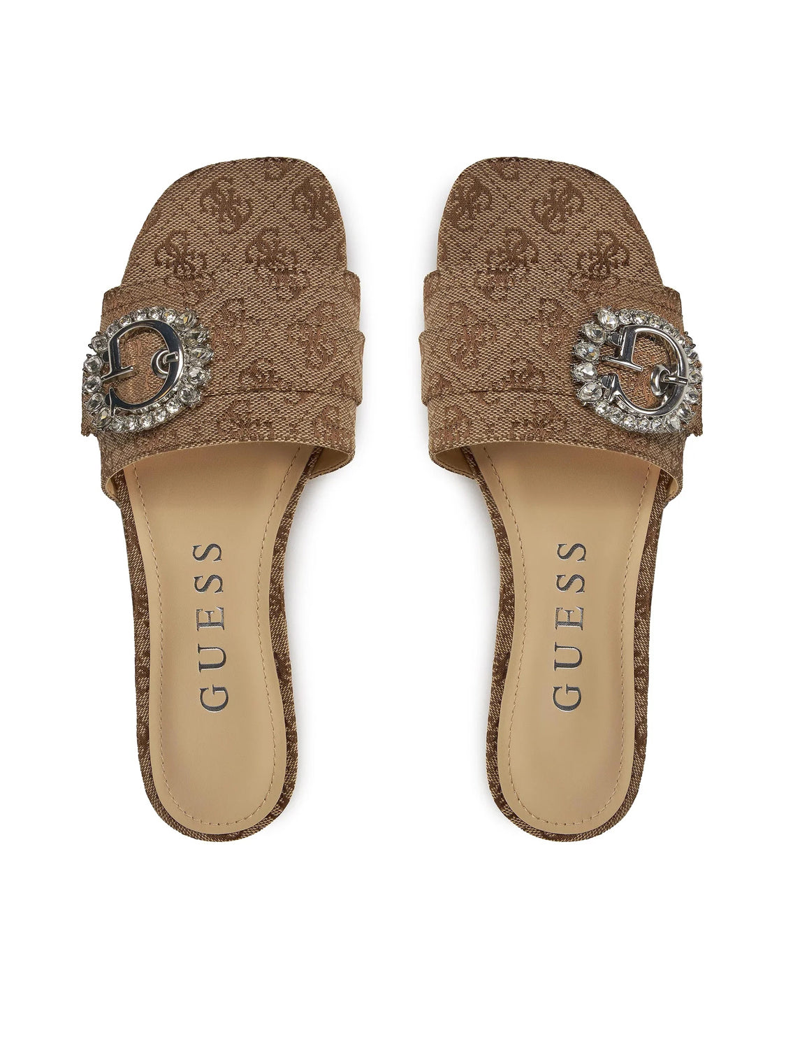 Guess Sandalias Sandals Fljll2 Beige Brwn Beige Castanho_shot4