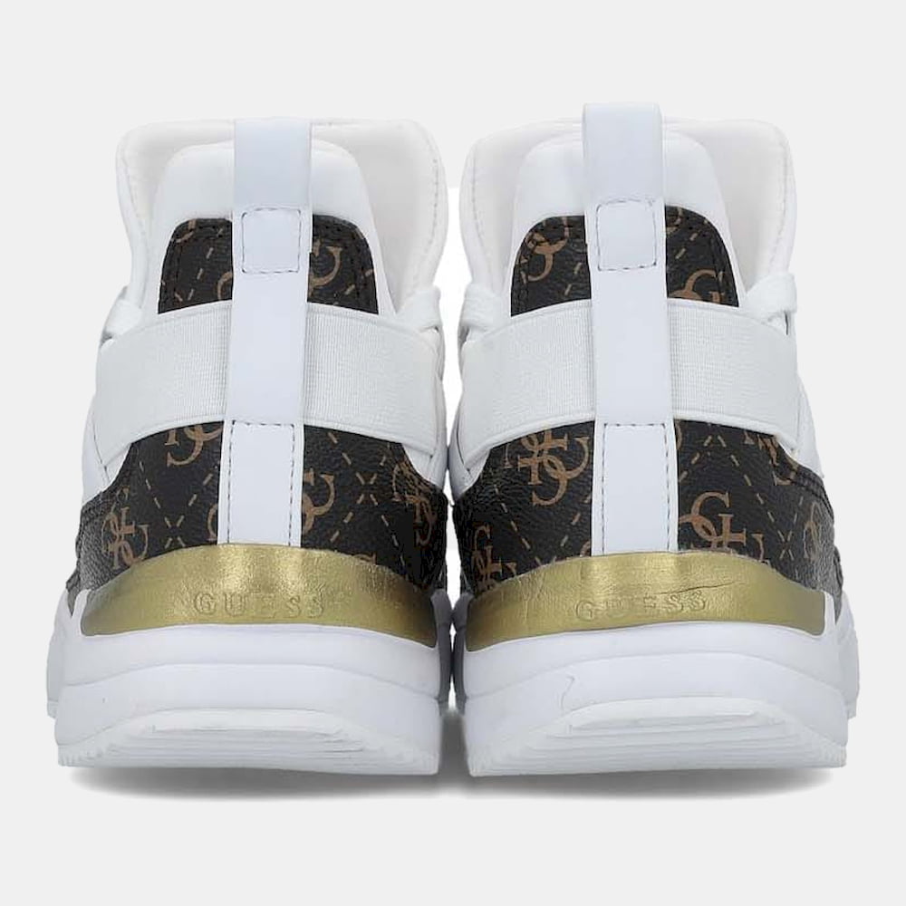 Guess Sapatilhas Bota Sneakers Boots Fl7bai Whi Brown Branco Castanho Shot8