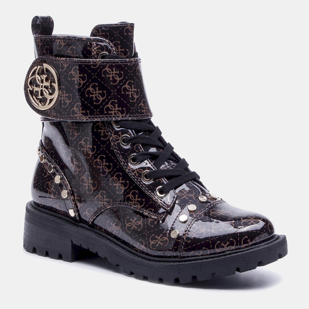 Guess Sapatilhas Bota Sneakers Boots Fl7ht2 Brown Castanho Shot2