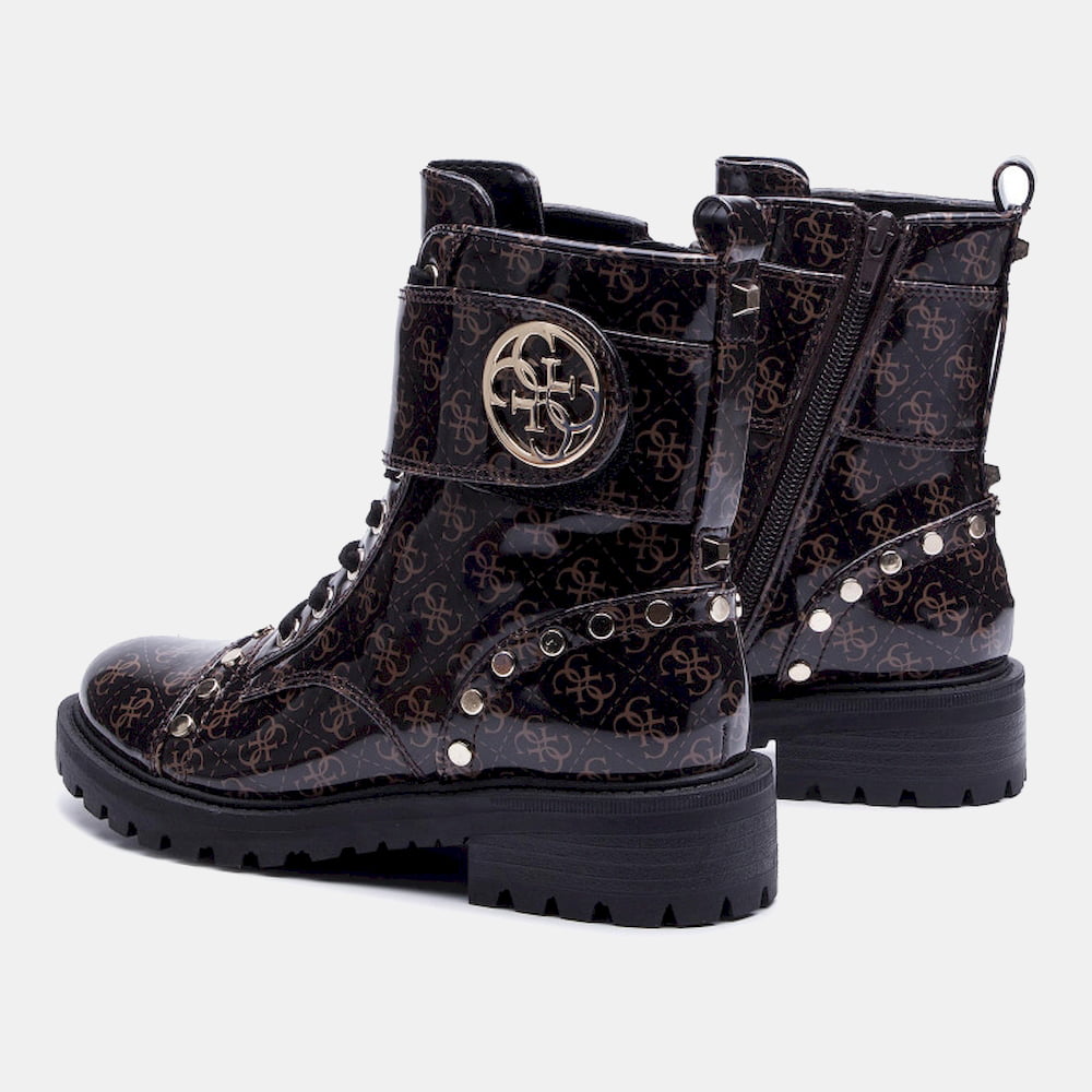 Guess Sapatilhas Bota Sneakers Boots Fl7ht2 Brown Castanho Shot8
