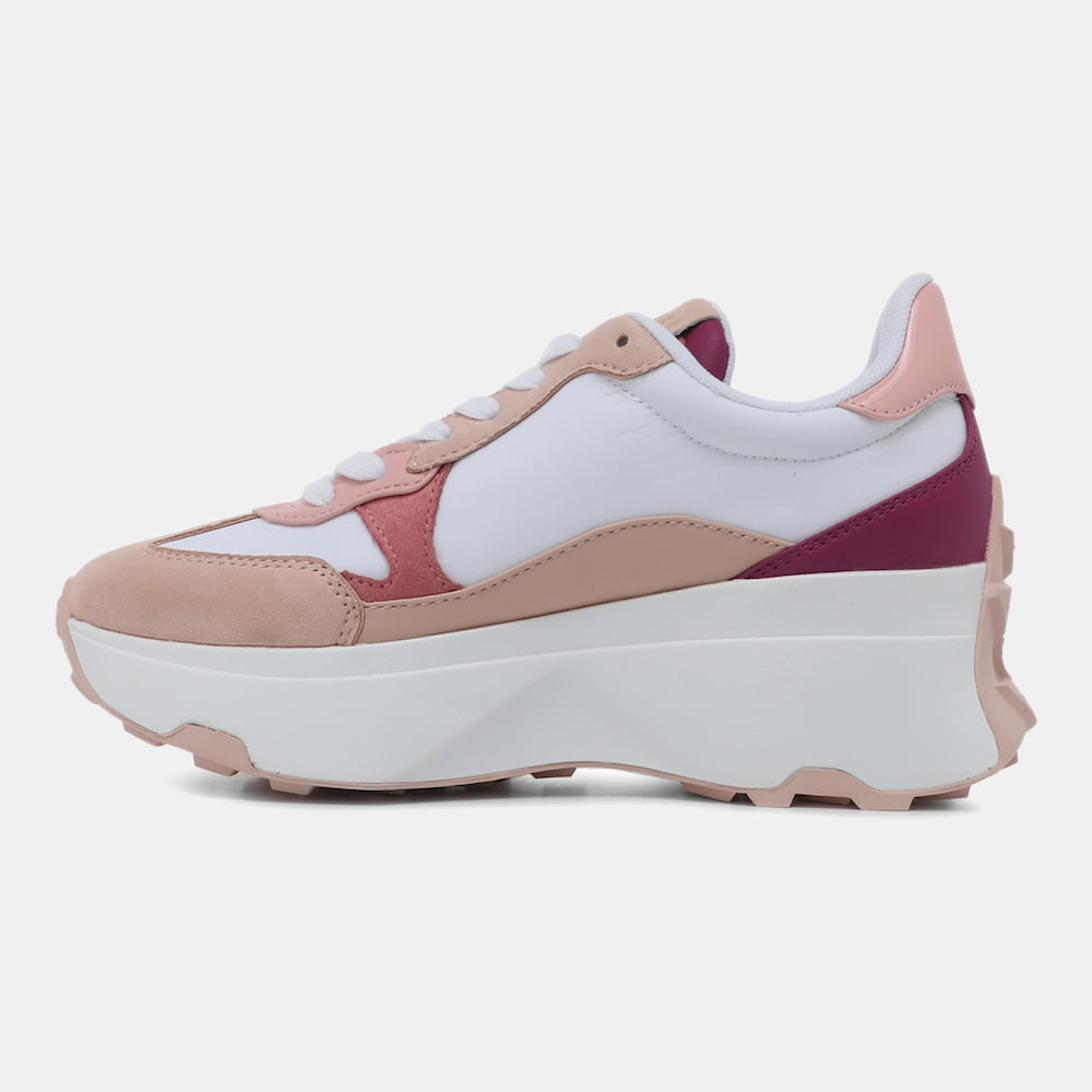 Guess Sapatilhas Sneakers Shoes Fl5cbbele12 Whi Pink Branco Rosa Shot5