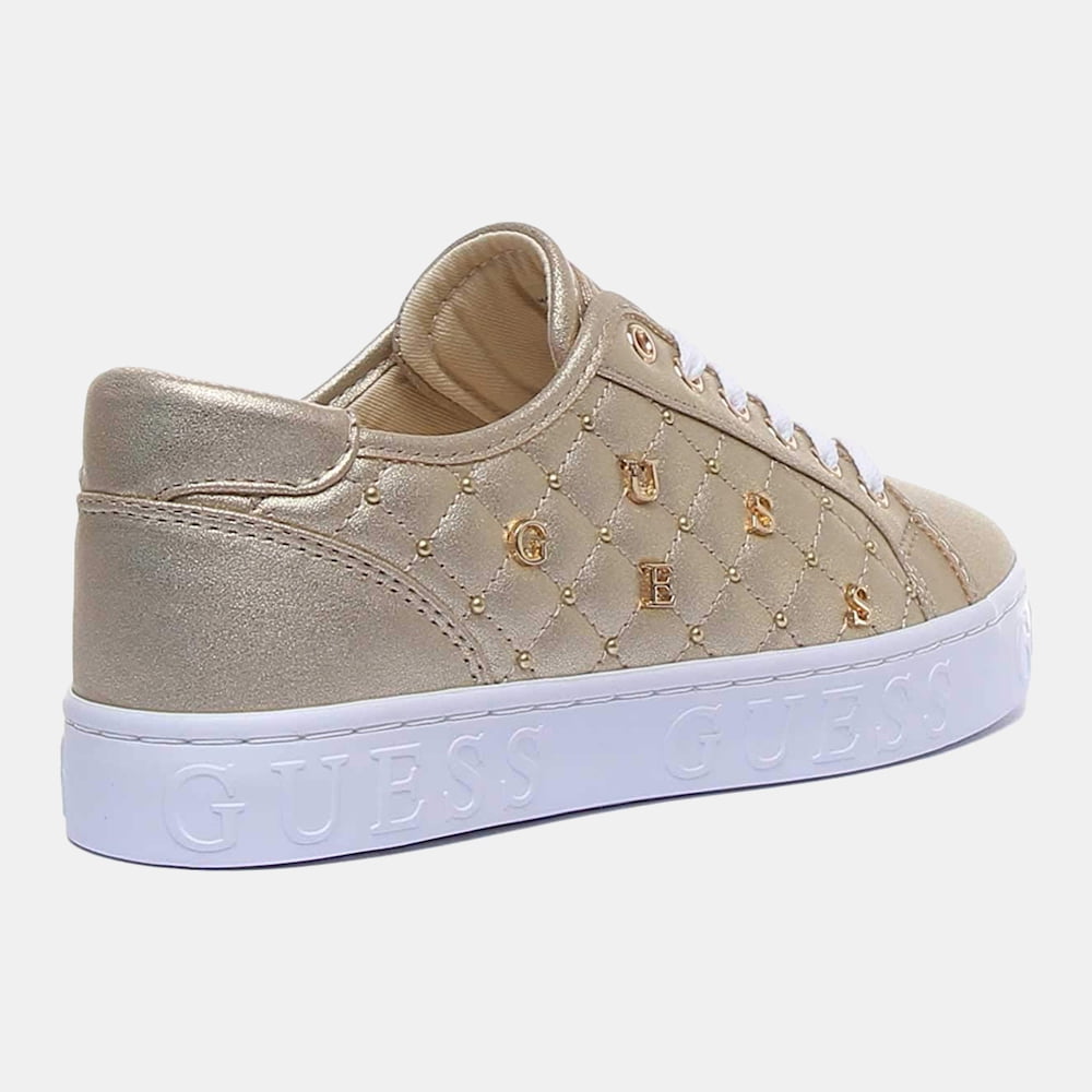 Guess Sapatilhas Sneakers Shoes Fl5gla Gold Dourado Shot2