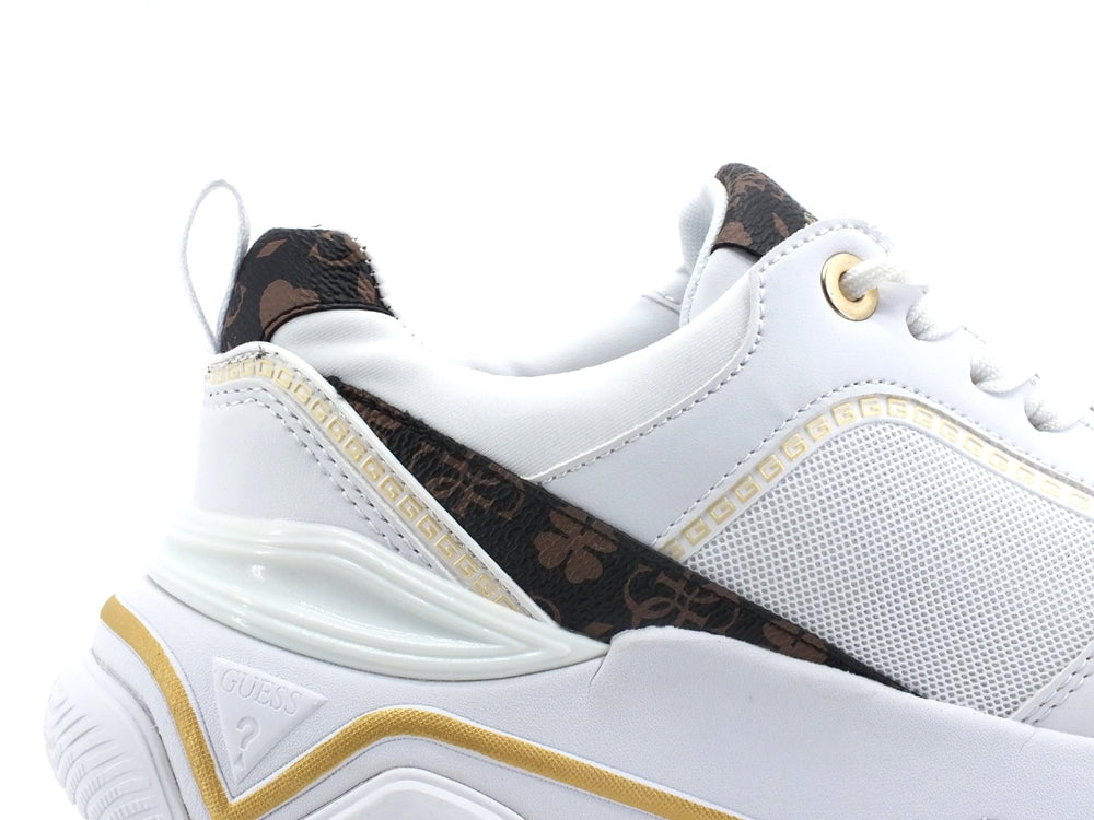 Guess Sapatilhas Sneakers Shoes Fl5mgsfal12 White Branco 4