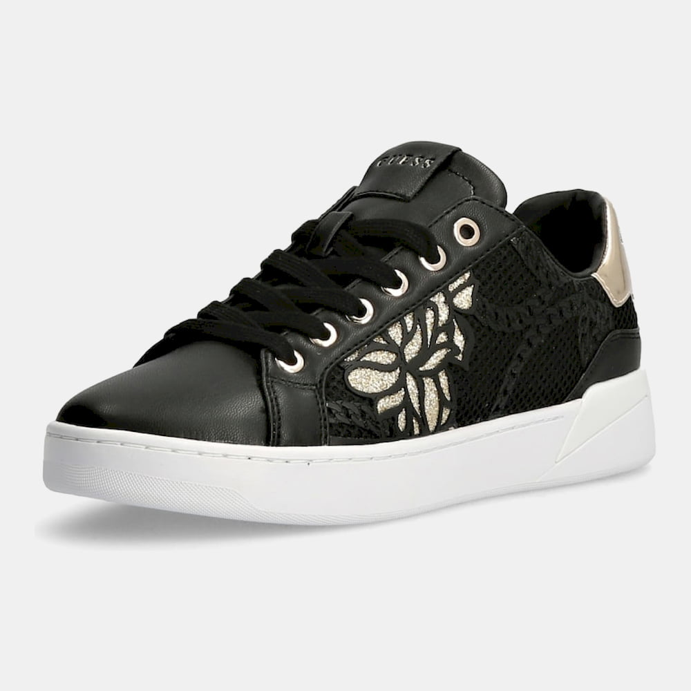 Guess Sapatilhas Sneakers Shoes Fl5rf2fab12 Blk Gold Preto Ouro1