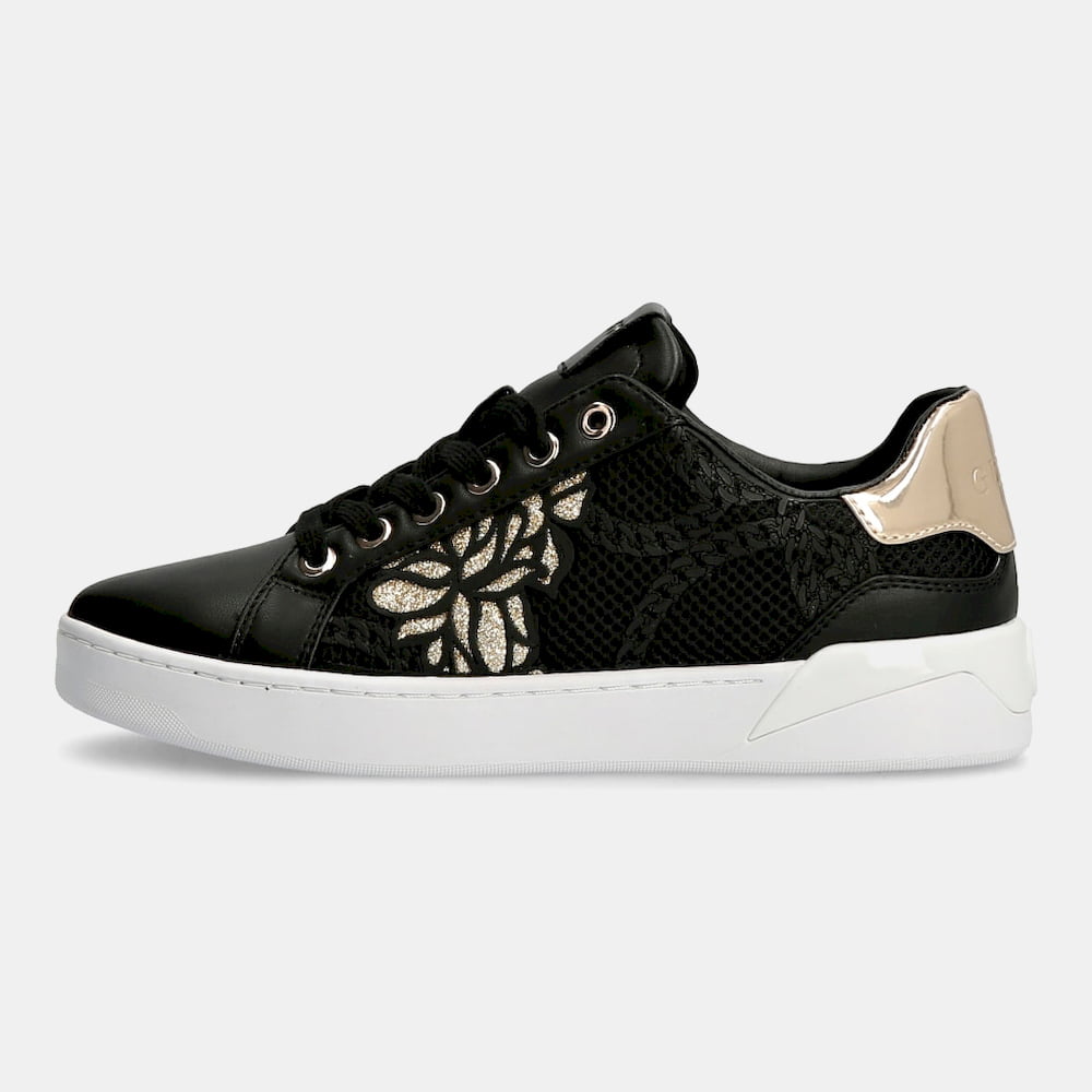 Guess Sapatilhas Sneakers Shoes Fl5rf2fab12 Blk Gold Preto Ouro2