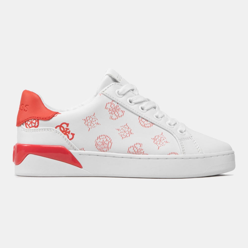 Guess Sapatilhas Sneakers Shoes Fl5rfrfal12 White Red Branco Vermelho3 Resultado