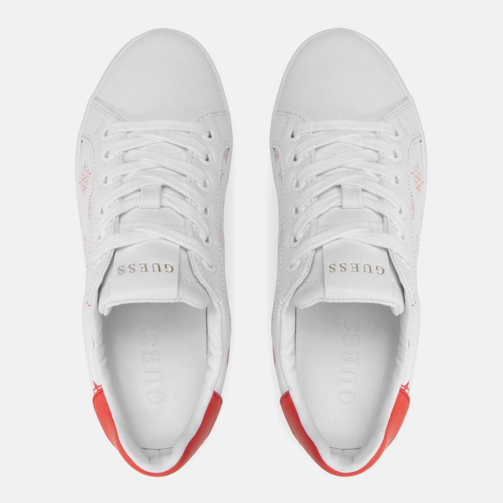 Guess Sapatilhas Sneakers Shoes Fl5rfrfal12 White Red Branco Vermelho8 Resultado