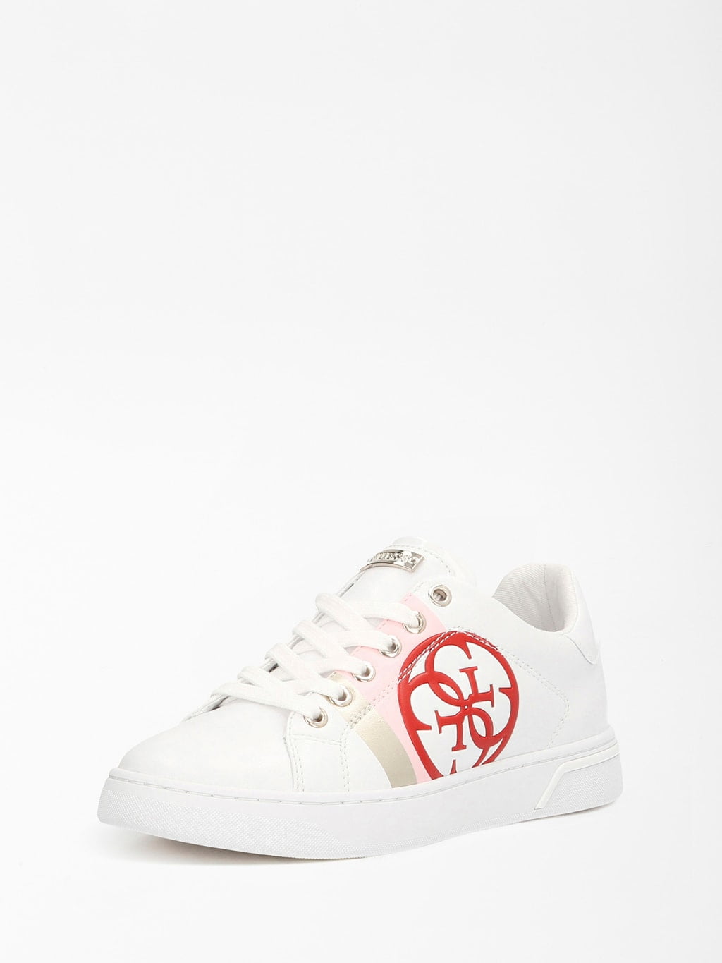 Guess Sapatilhas Sneakers Shoes Fl5rtaele12 Whi Pink Branco Rosa Shot11