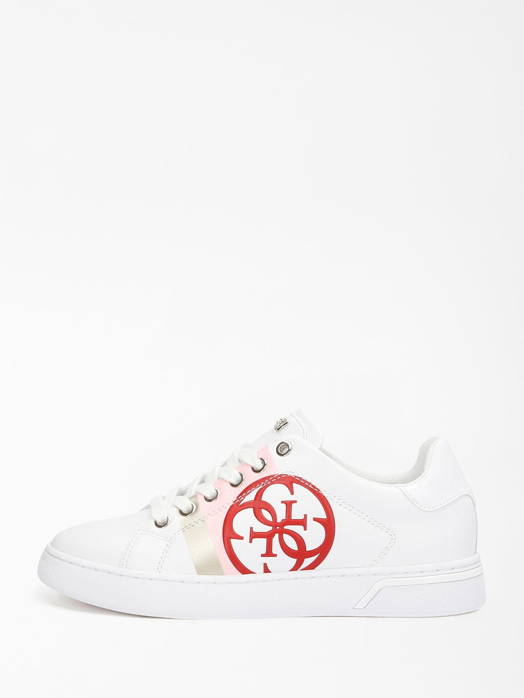 Guess Sapatilhas Sneakers Shoes Fl5rtaele12 Whi Pink Branco Rosa Shot12