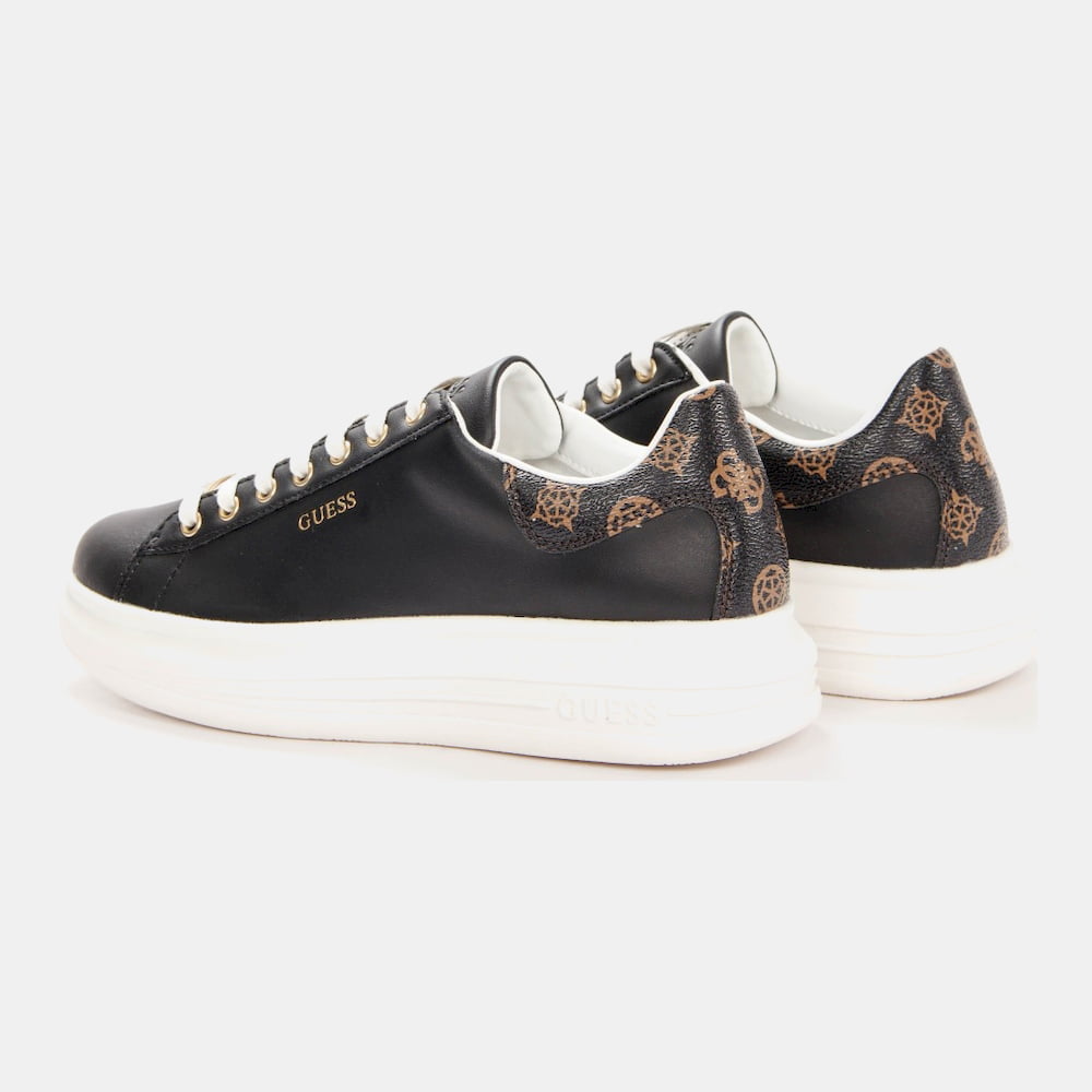 Guess Sapatilhas Sneakers Shoes Fl7rnofal12 Blk Brown Preto Castanho Shot4