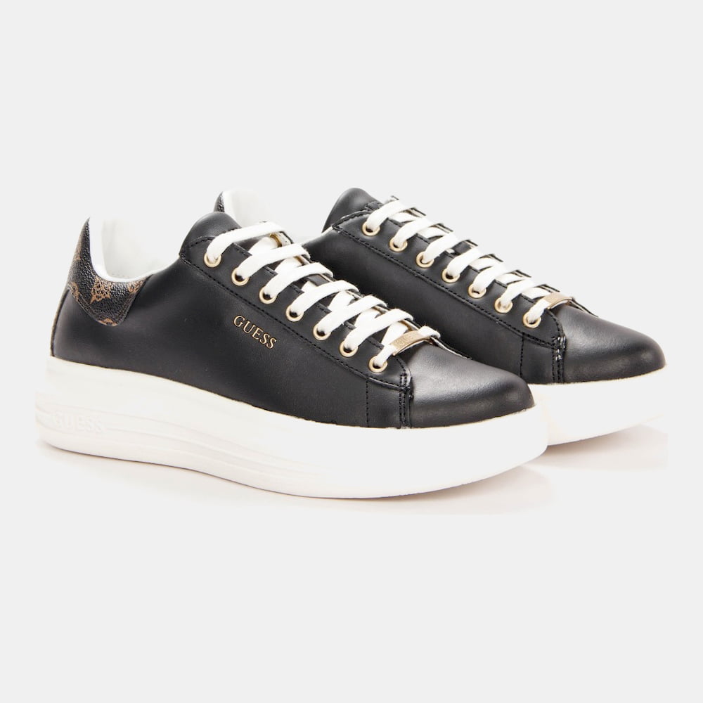 Guess Sapatilhas Sneakers Shoes Fl7rnofal12 Blk Brown Preto Castanho Shot6