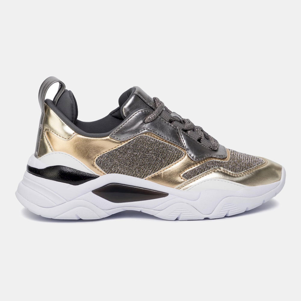 Guess Sapatilhas Sneakers Shoes Fl8fur Gold Dourado Shot4