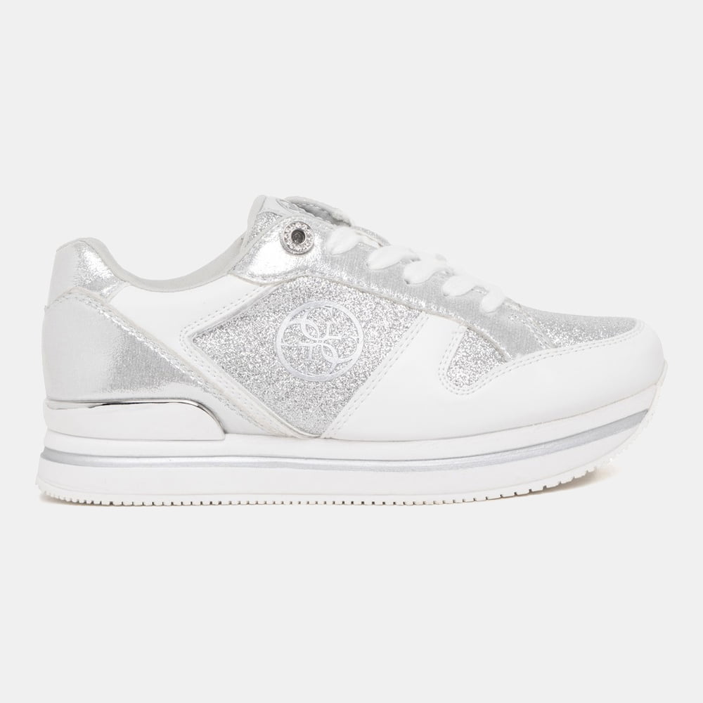 Guess Sapatilhas Sneakers Shoes Fldam1 Silver Prata Shot4