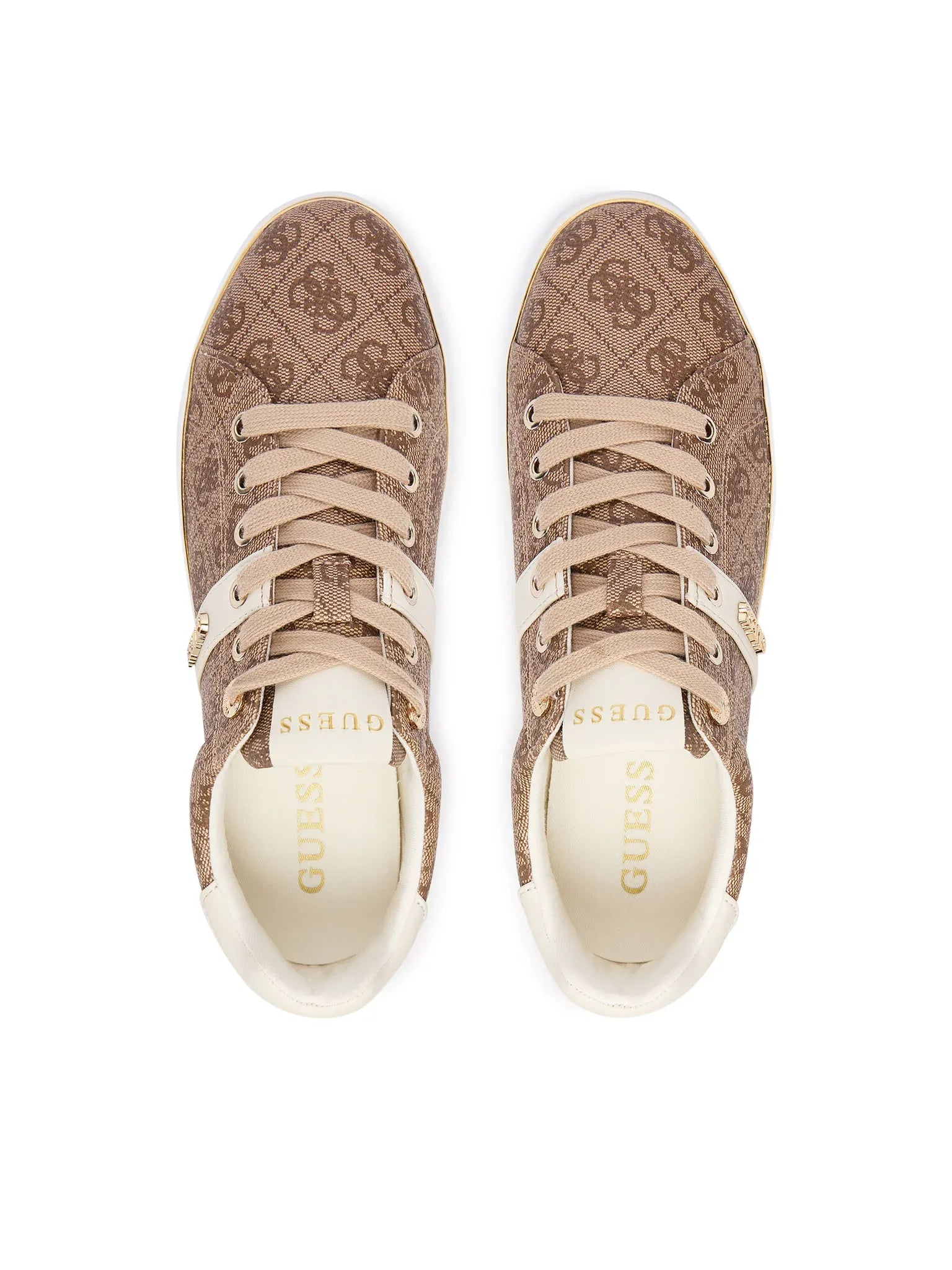Guess Sapatilhas Sneakers Shoes Flfbtz Beige.logo Beige_shot4