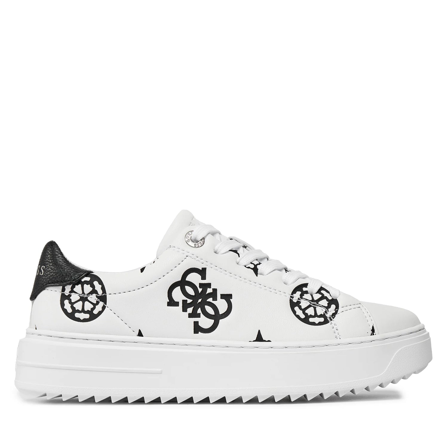 Guess Sapatilhas Sneakers Shoes Flpds4 Fal12 Whi Black Branco Preto_shot1