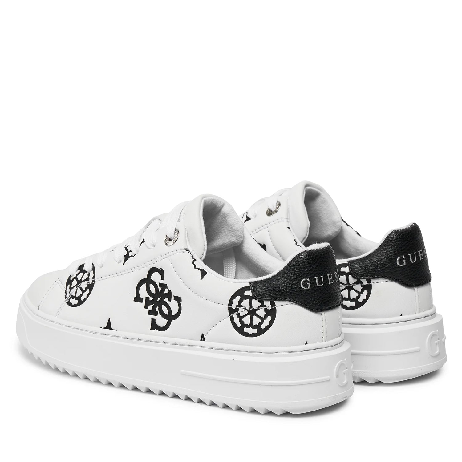 Guess Sapatilhas Sneakers Shoes Flpds4 Fal12 Whi Black Branco Preto_shot2