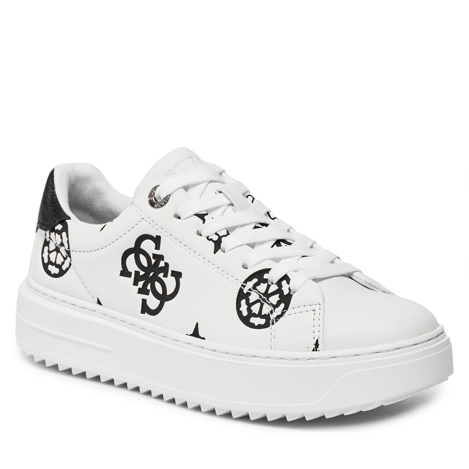 Guess Sapatilhas Sneakers Shoes Flpds4 Fal12 Whi Black Branco Preto_shot6